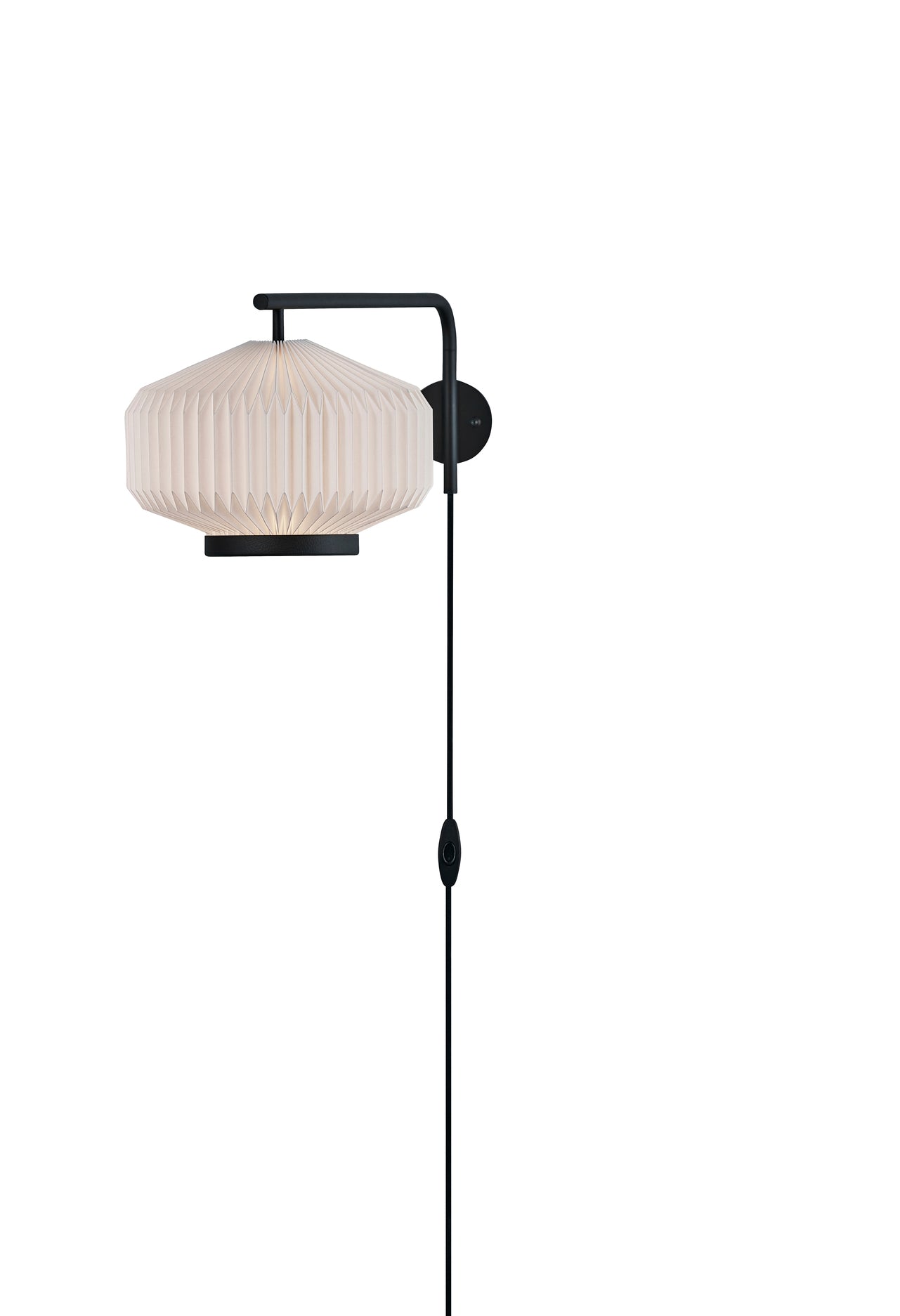 Lampa ścienna MODEL 286 SHIBUI biały z czarną podstawą – Le Klint