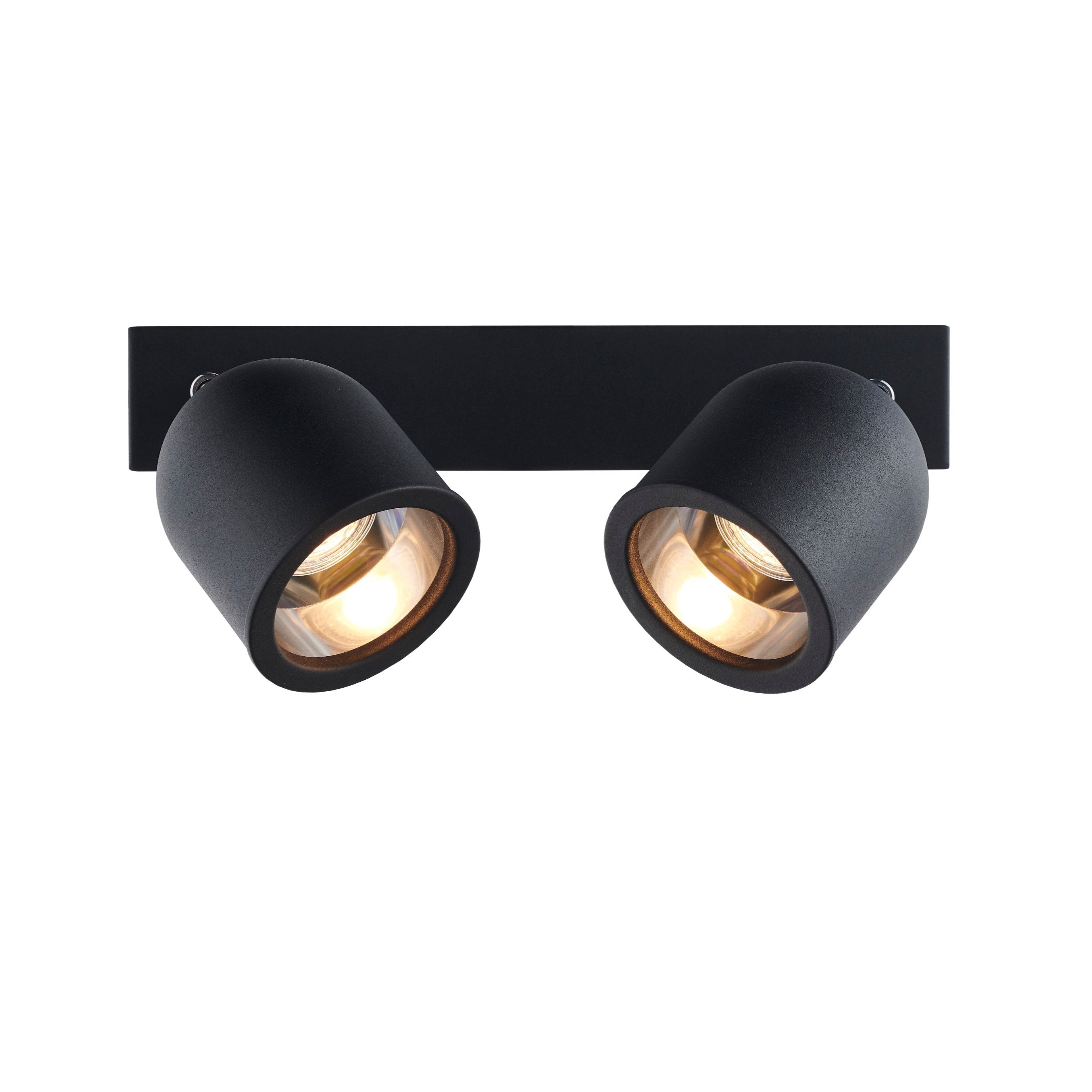 Plafondlamp tweepunts SPARK 2 zwart