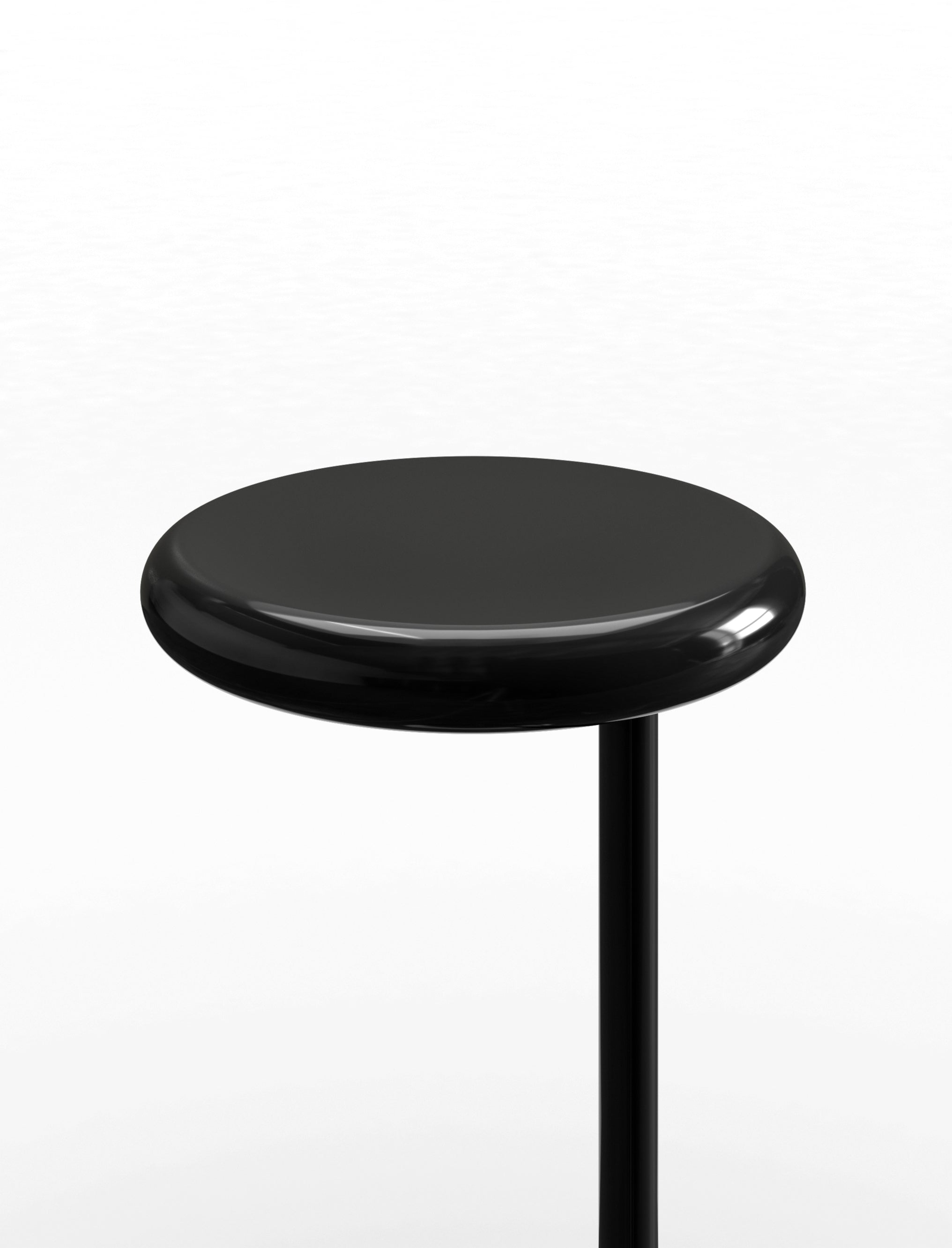Ronde bijzettafel SPOT zwart