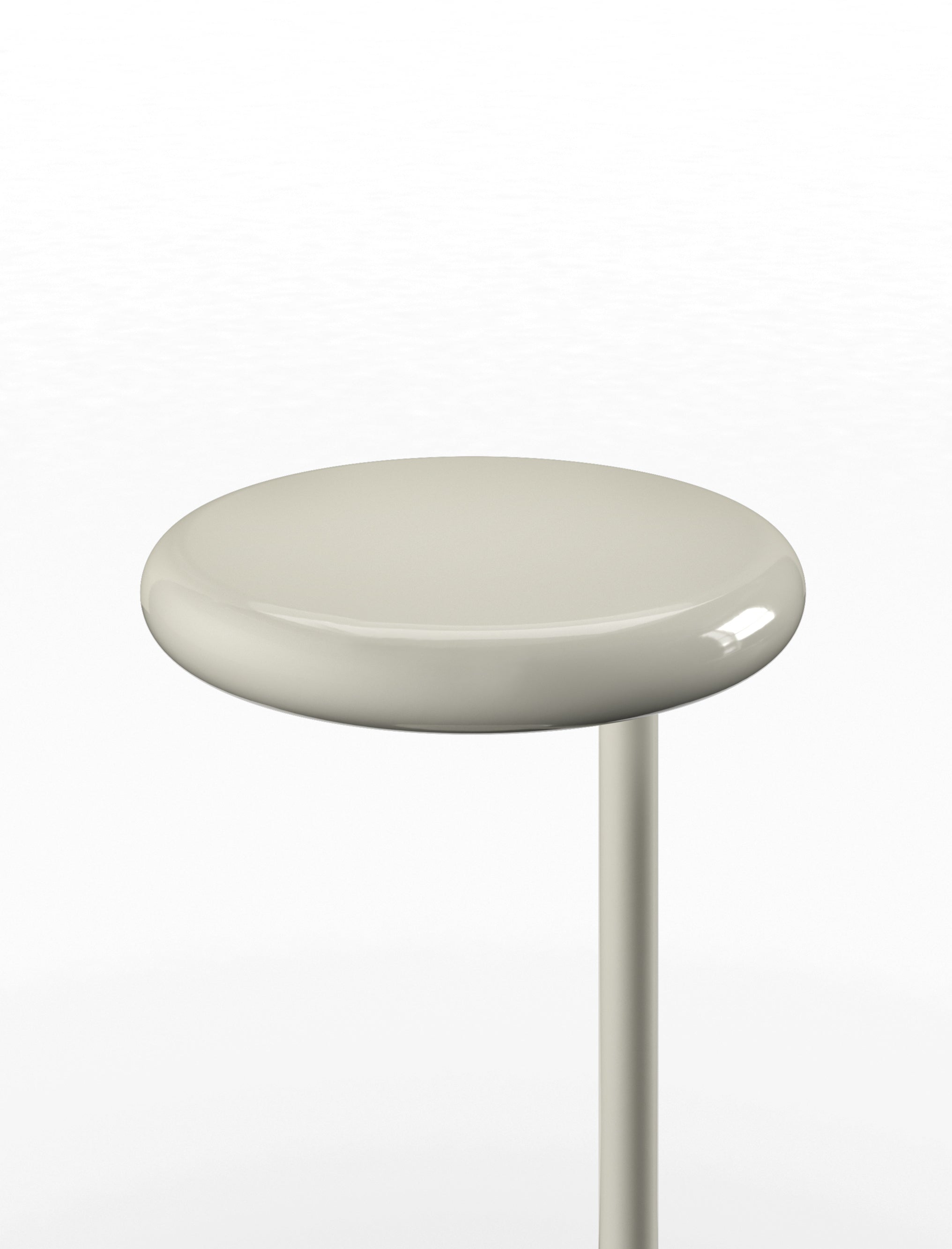 Ronde bijzettafel SPOT crème