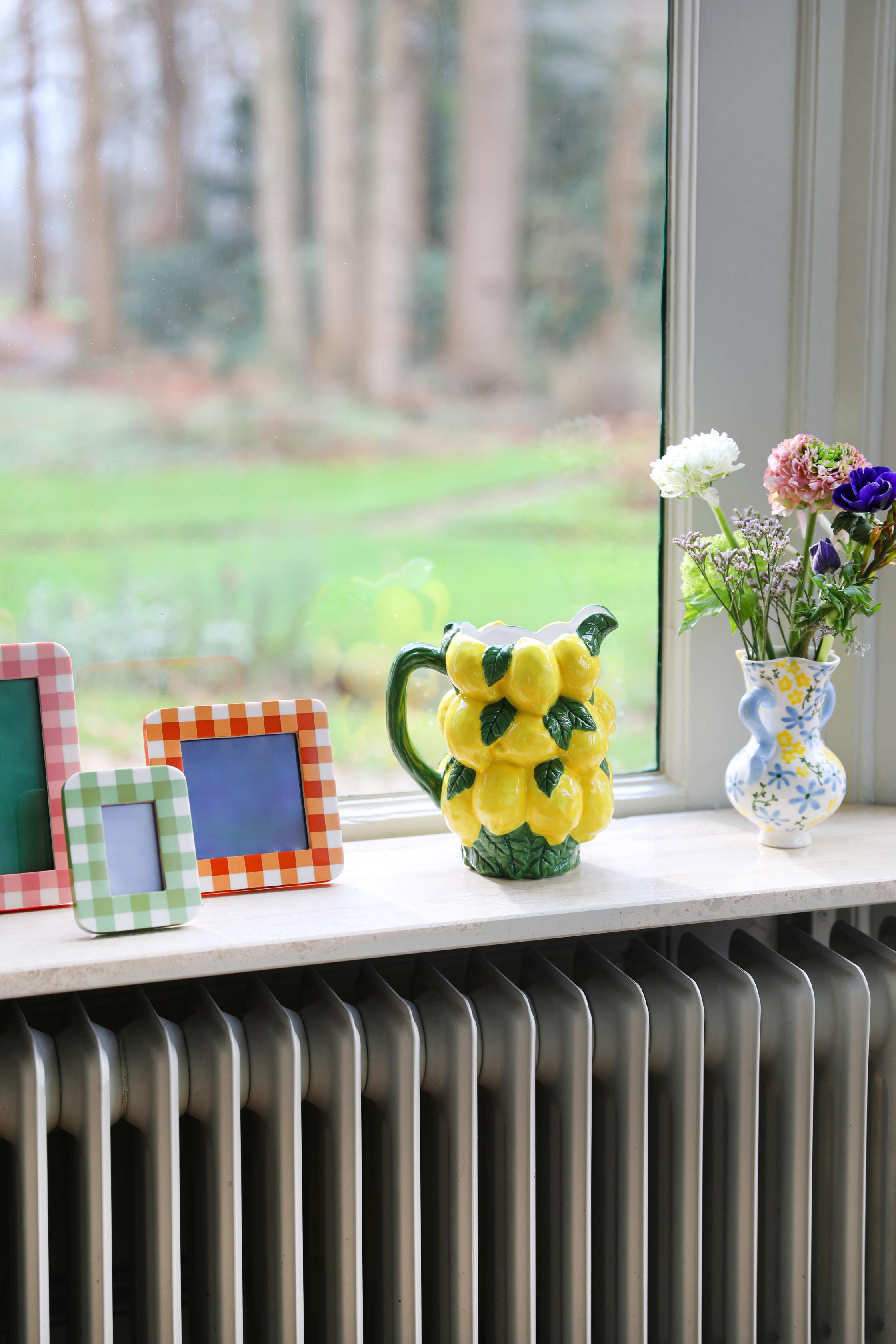 Kanne LEMON gelb mit grünem