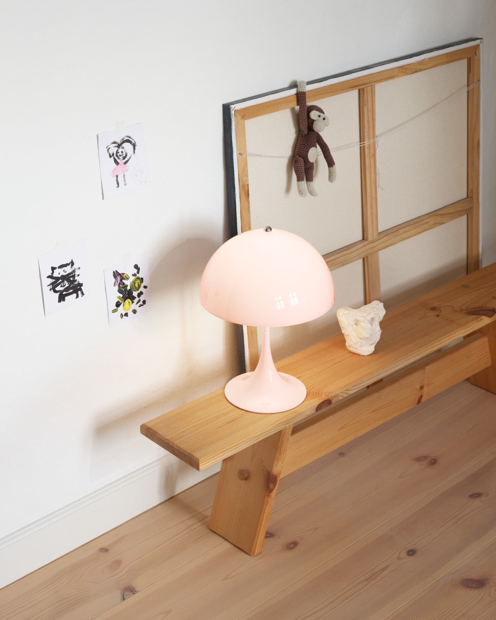 Tragbare Lampe PANTHELLA 250 blassrosa