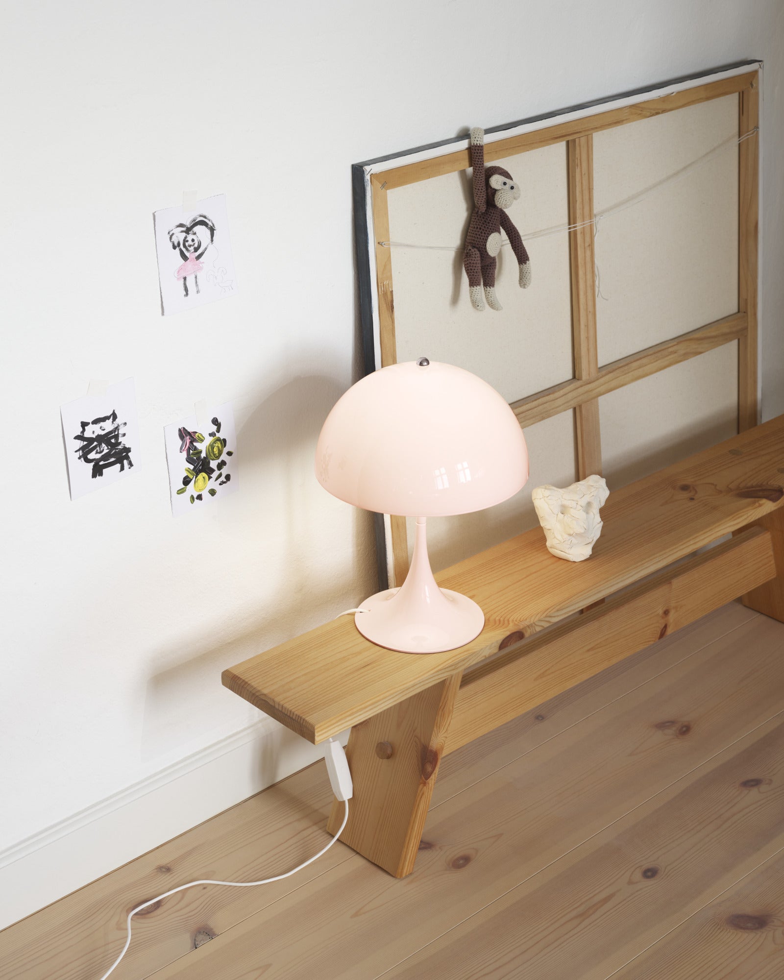 Tragbare Lampe PANTHELLA 250 blassrosa