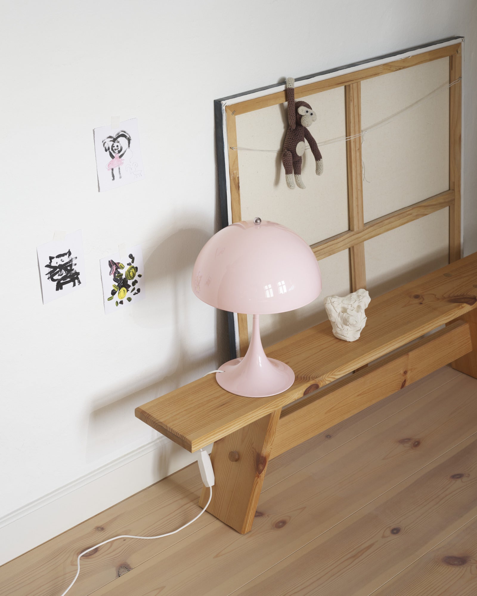 Tragbare Lampe PANTHELLA 250 blassrosa