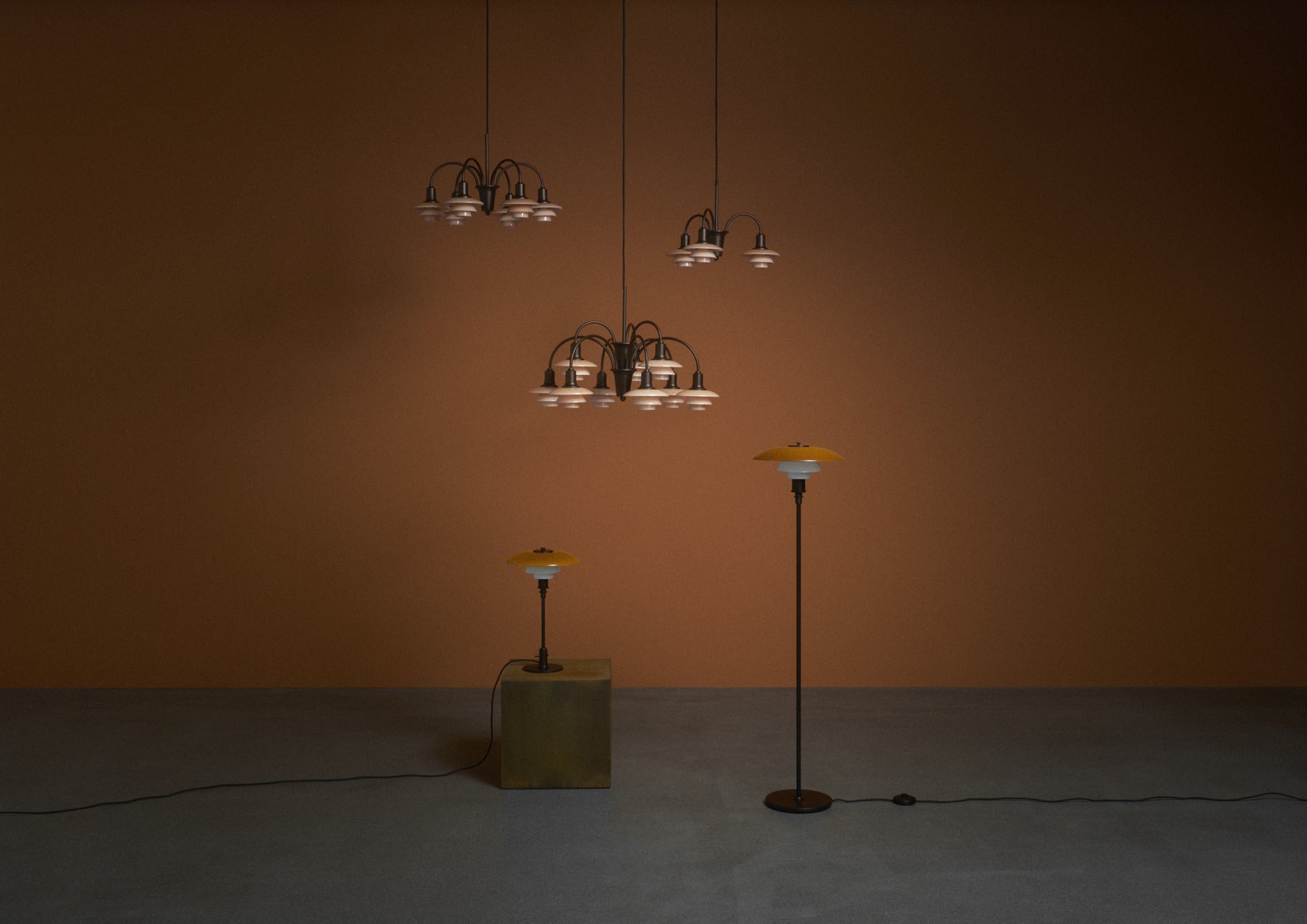 Vloerlamp PH 3½-2½ amber