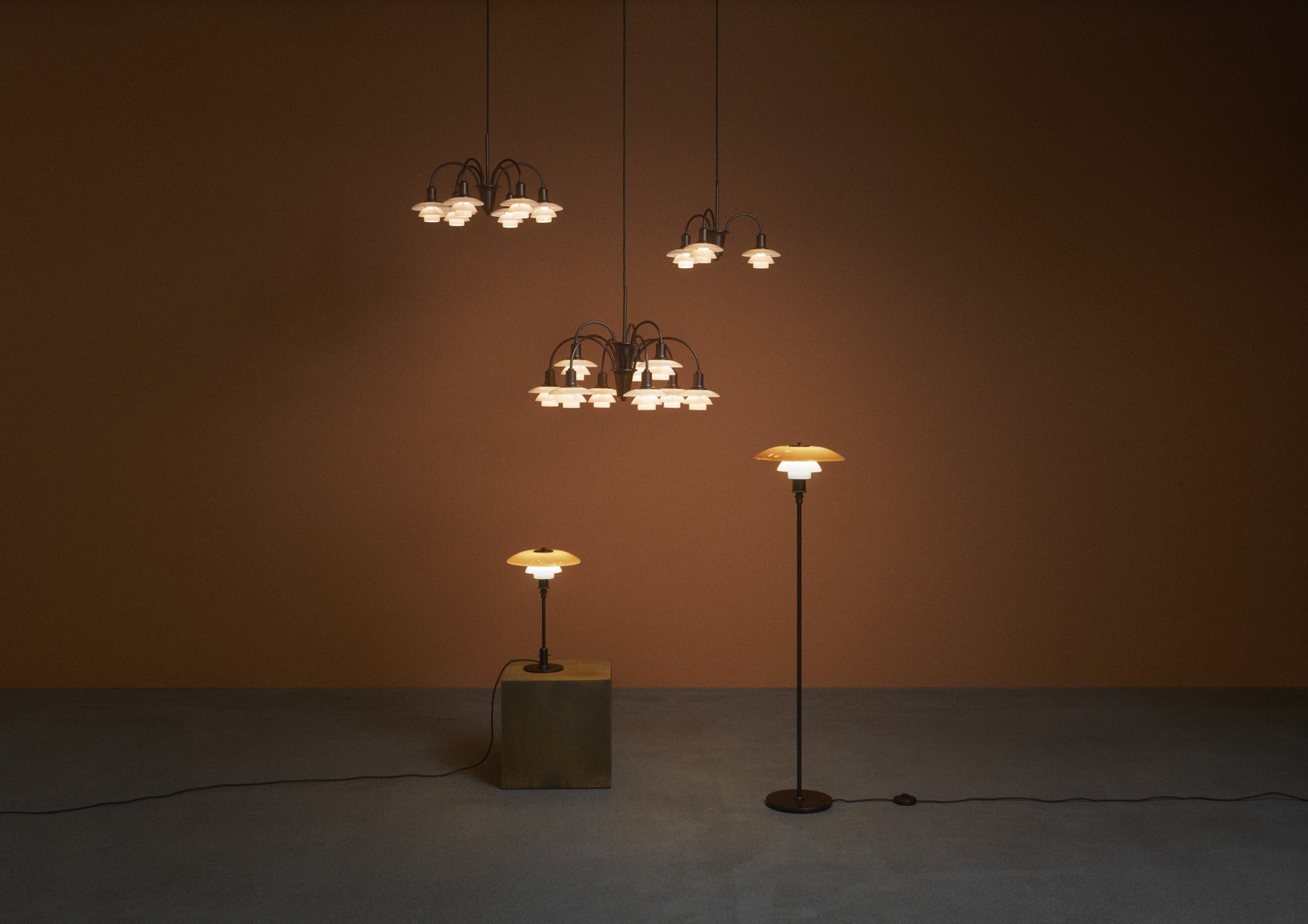 Vloerlamp PH 3½-2½ amber