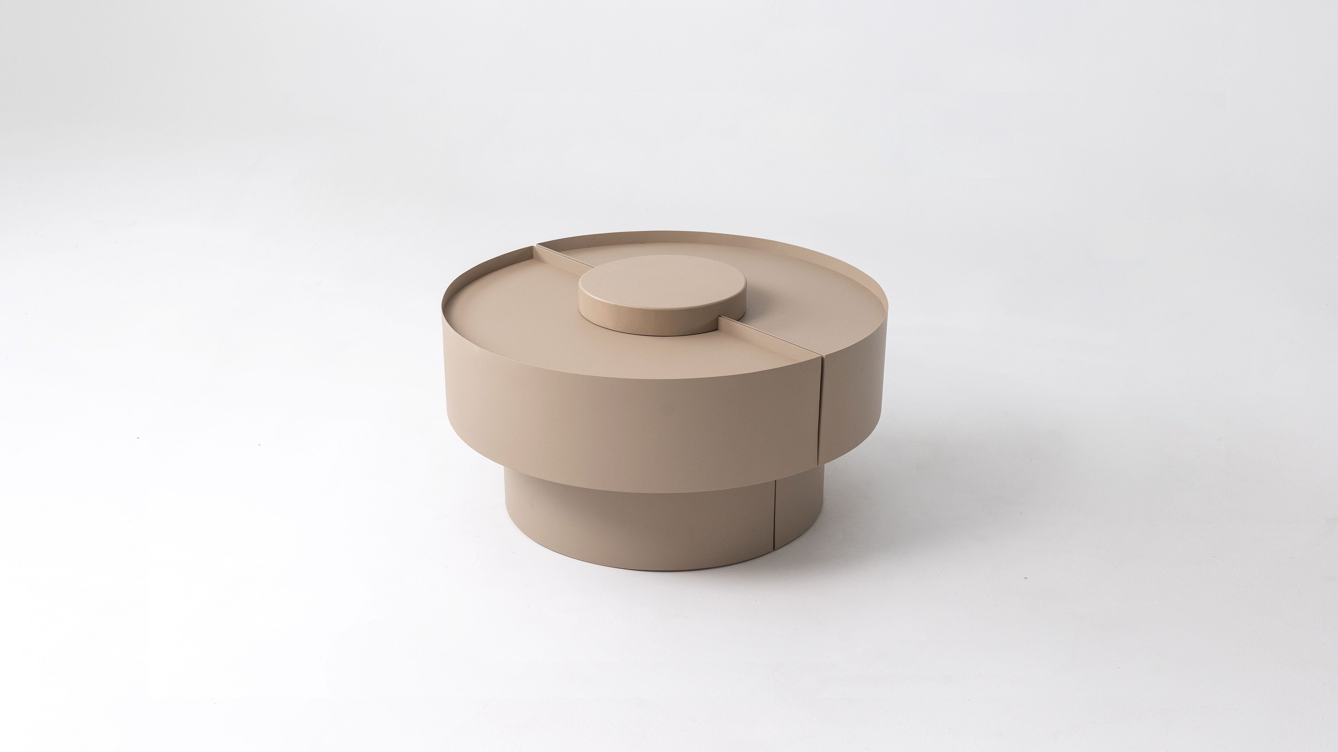 Koffietafel SUMO van staal en hout