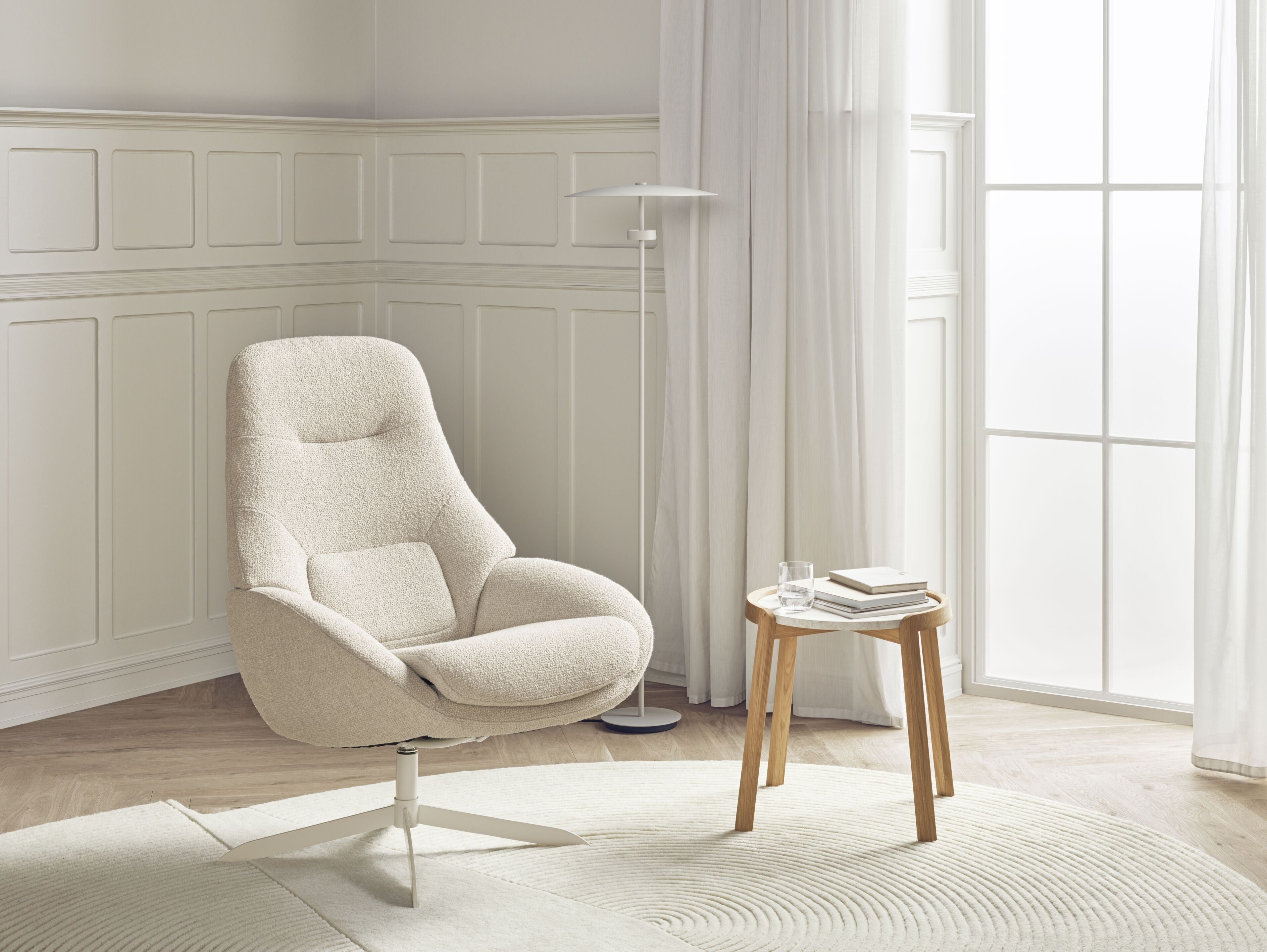 Fauteuil SAGA stalen basis
