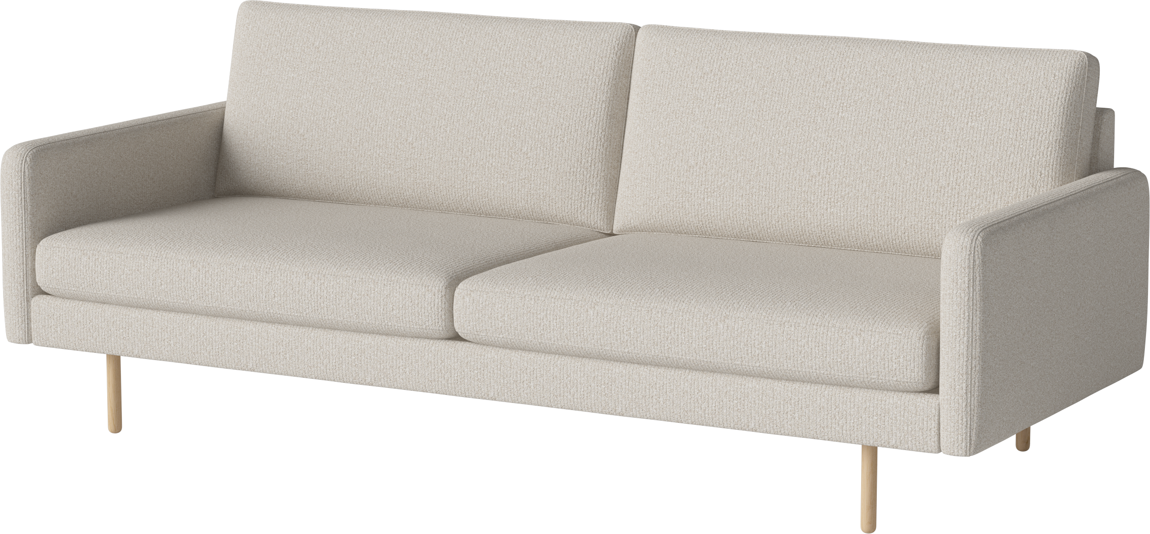 3-person sofa Scandinavia Remix base of oak wood