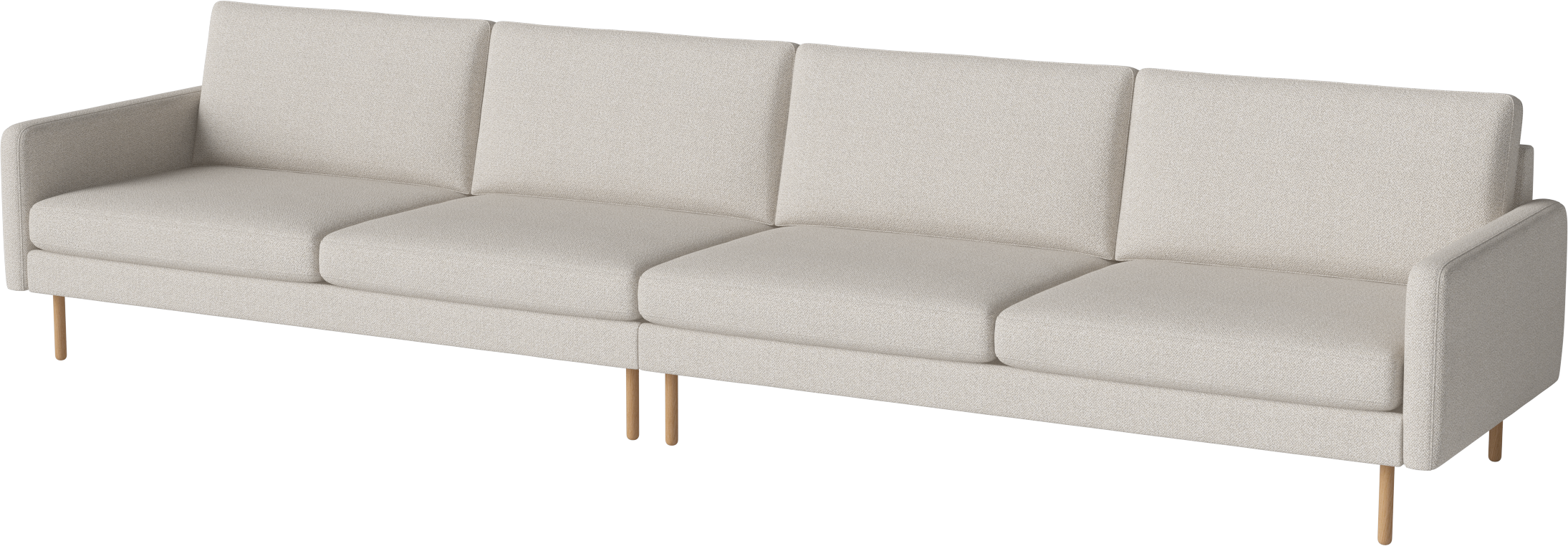 5-Personen-Sofa Scandinavia Remix-Basis von Eichenholz