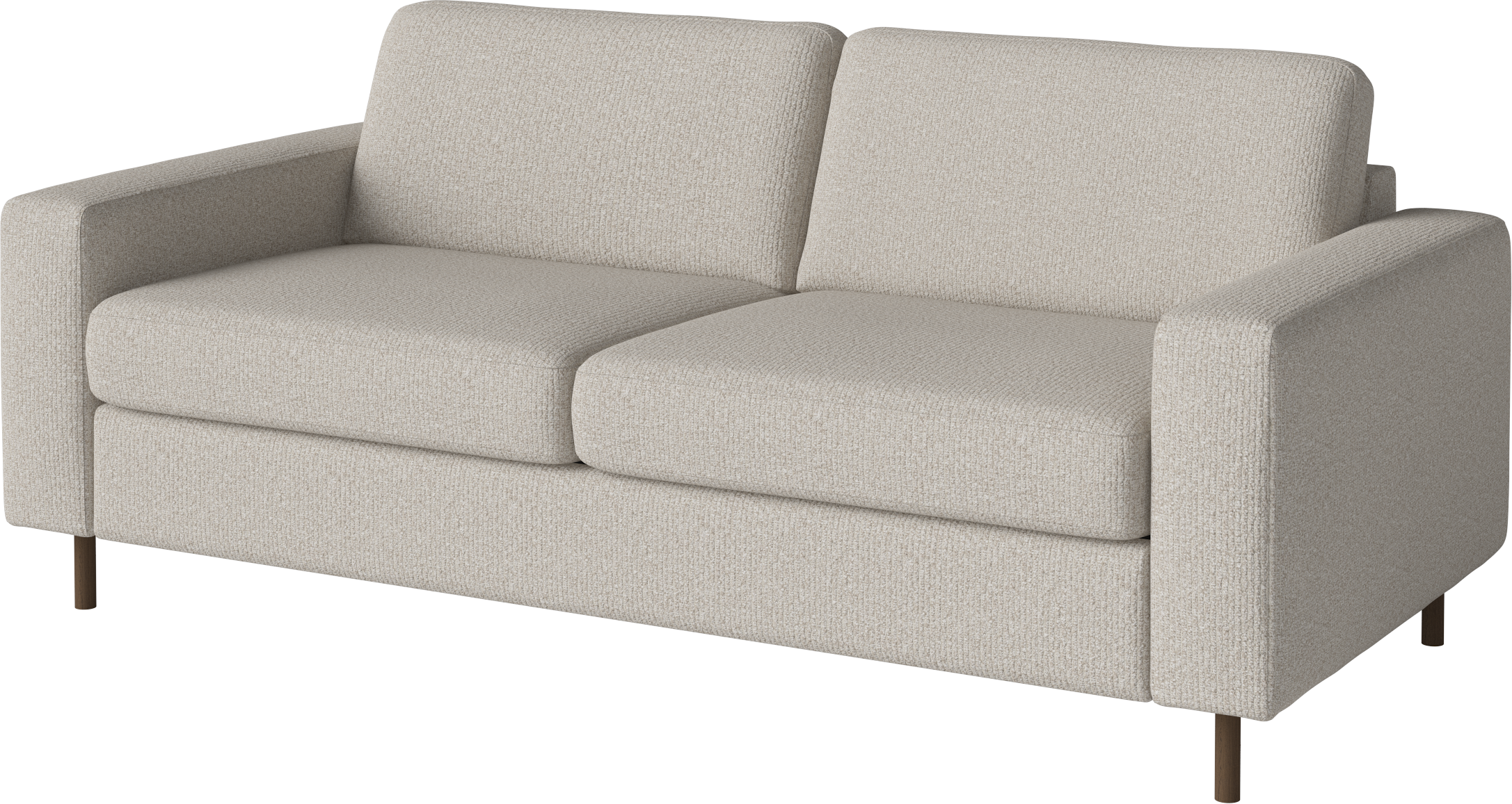 Sofa sofa 2.5-person Scandinavia base of dark oak wood