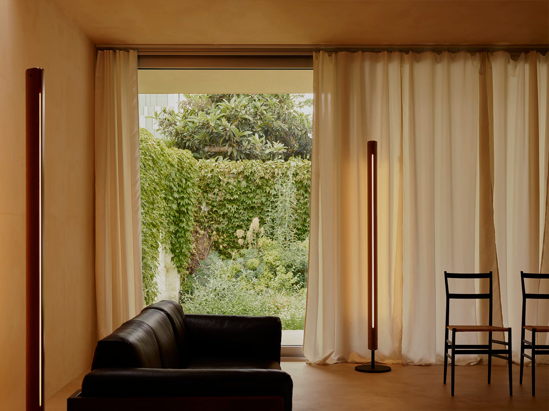 Vloerlamp SEKI-HAN koperbruin