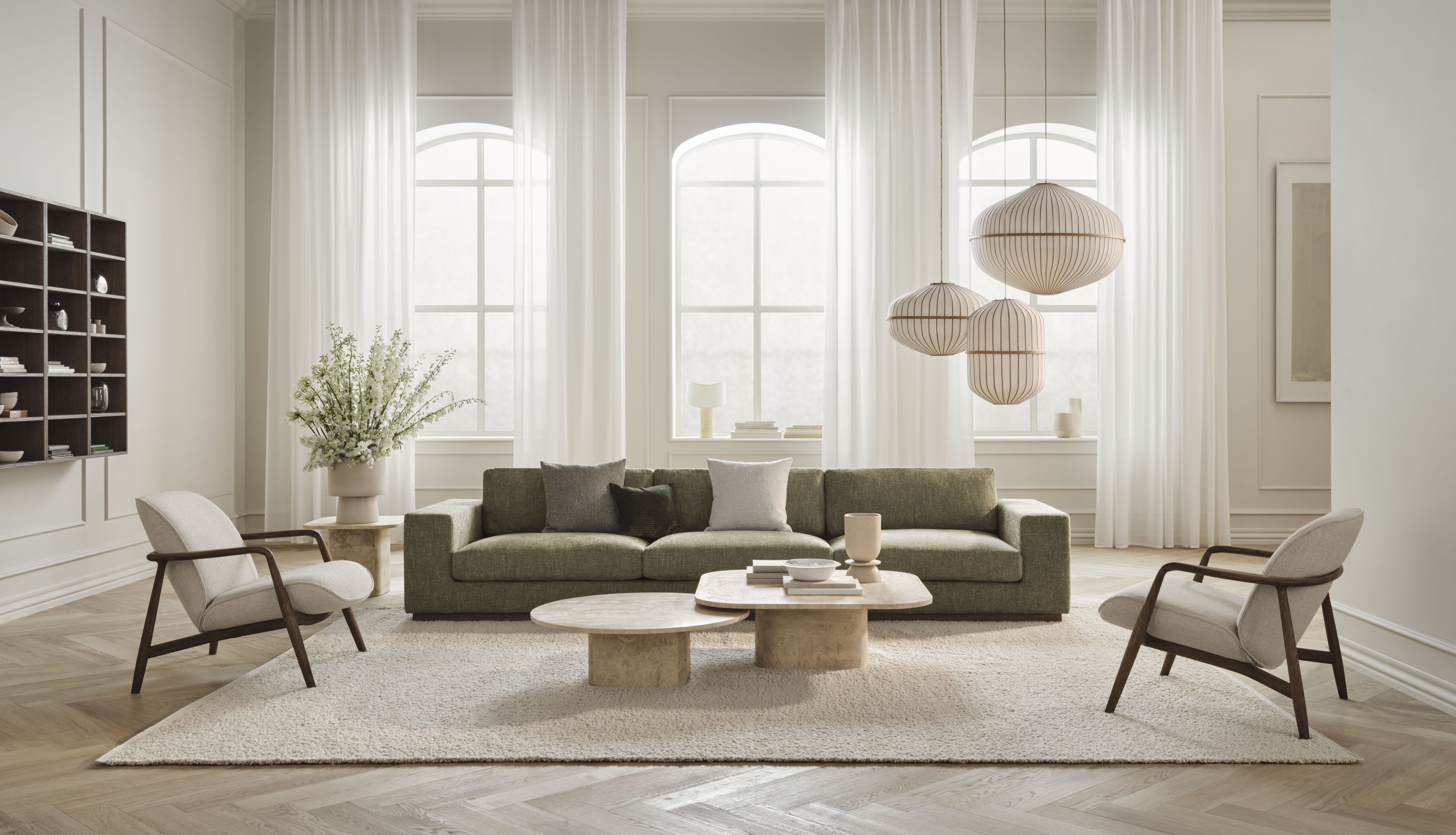 Lucén Beige hängende Lampe