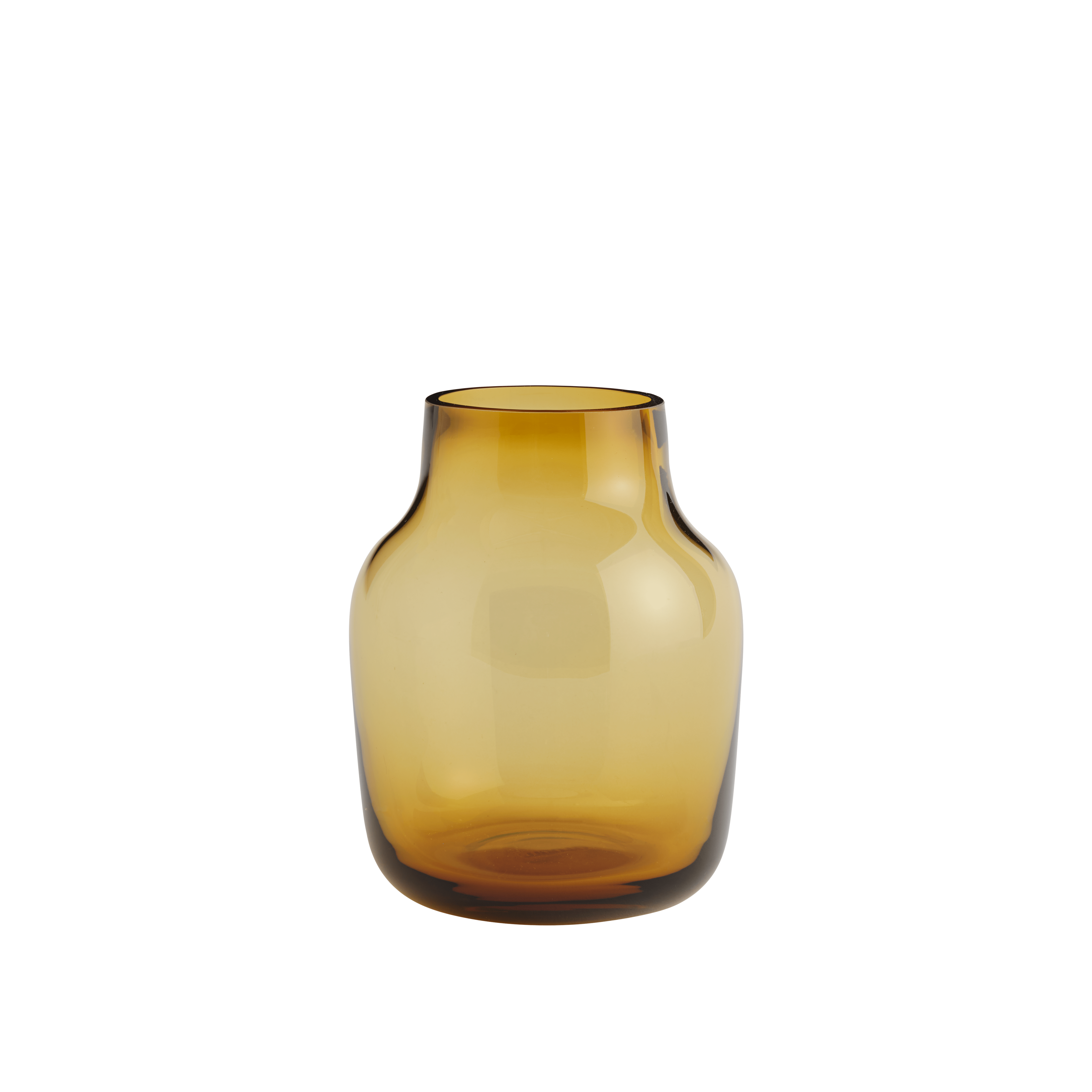 Glazen vaas SILENT amberkleurig
