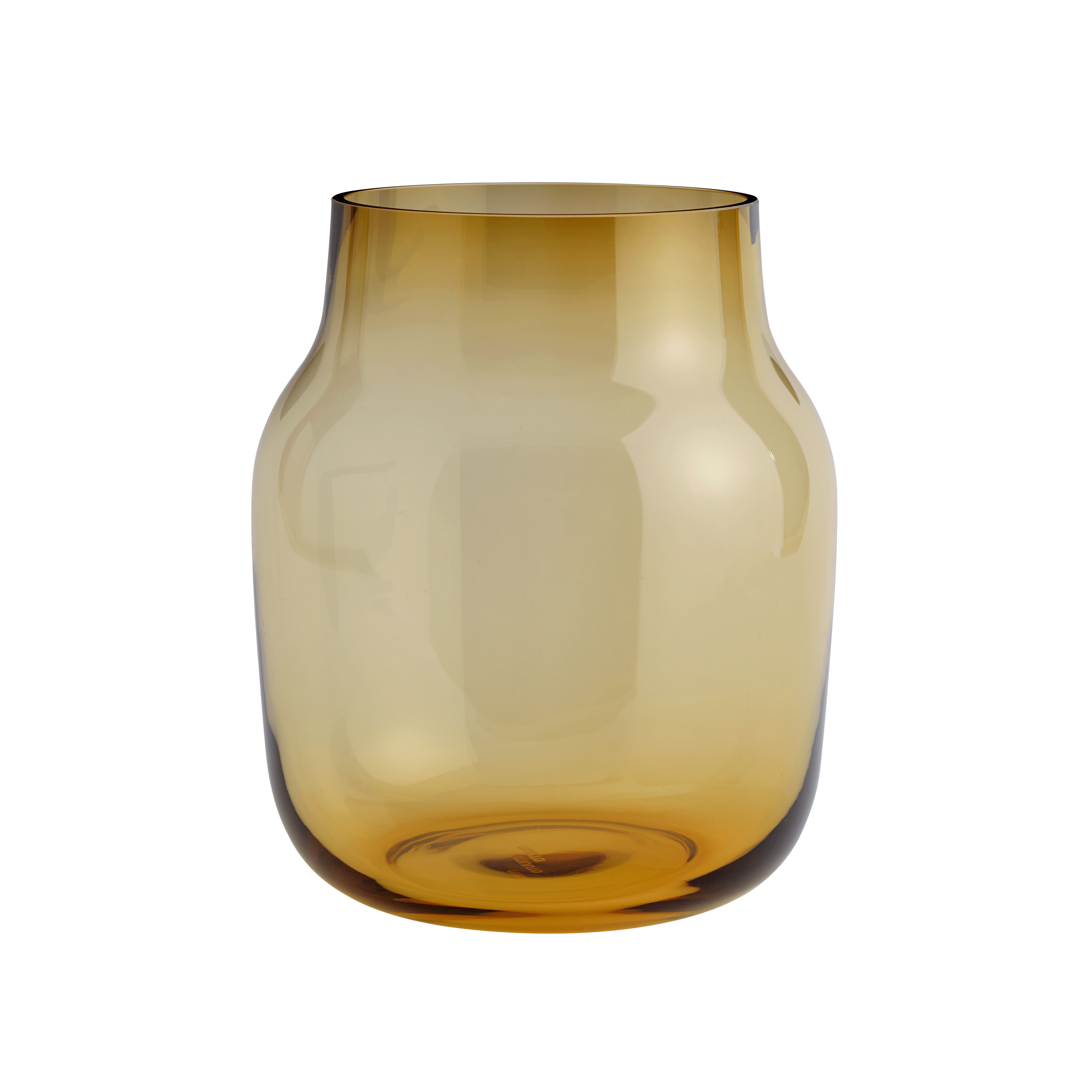 Glazen vaas SILENT amberkleurig