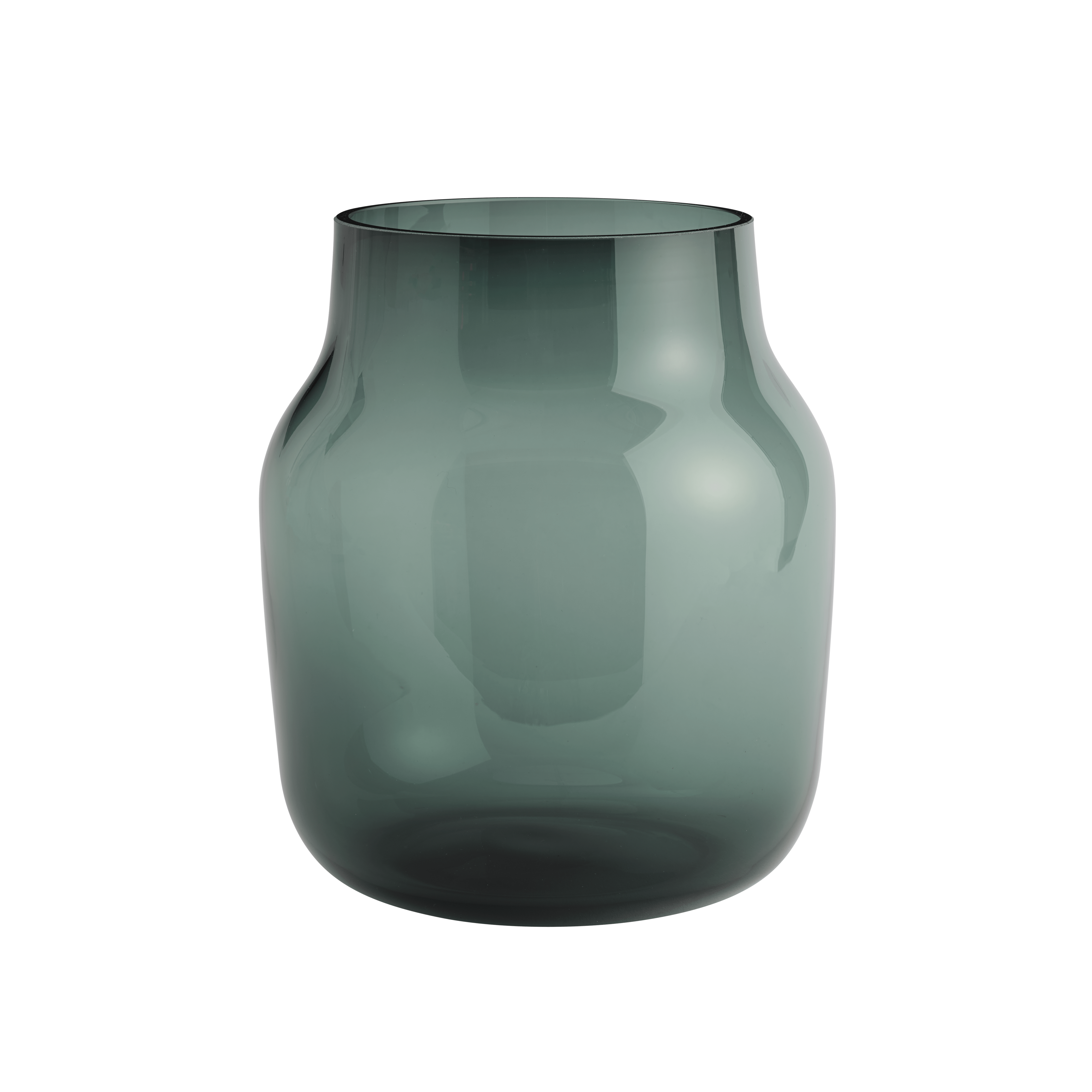 Glasvase SILENT dunkelgrün
