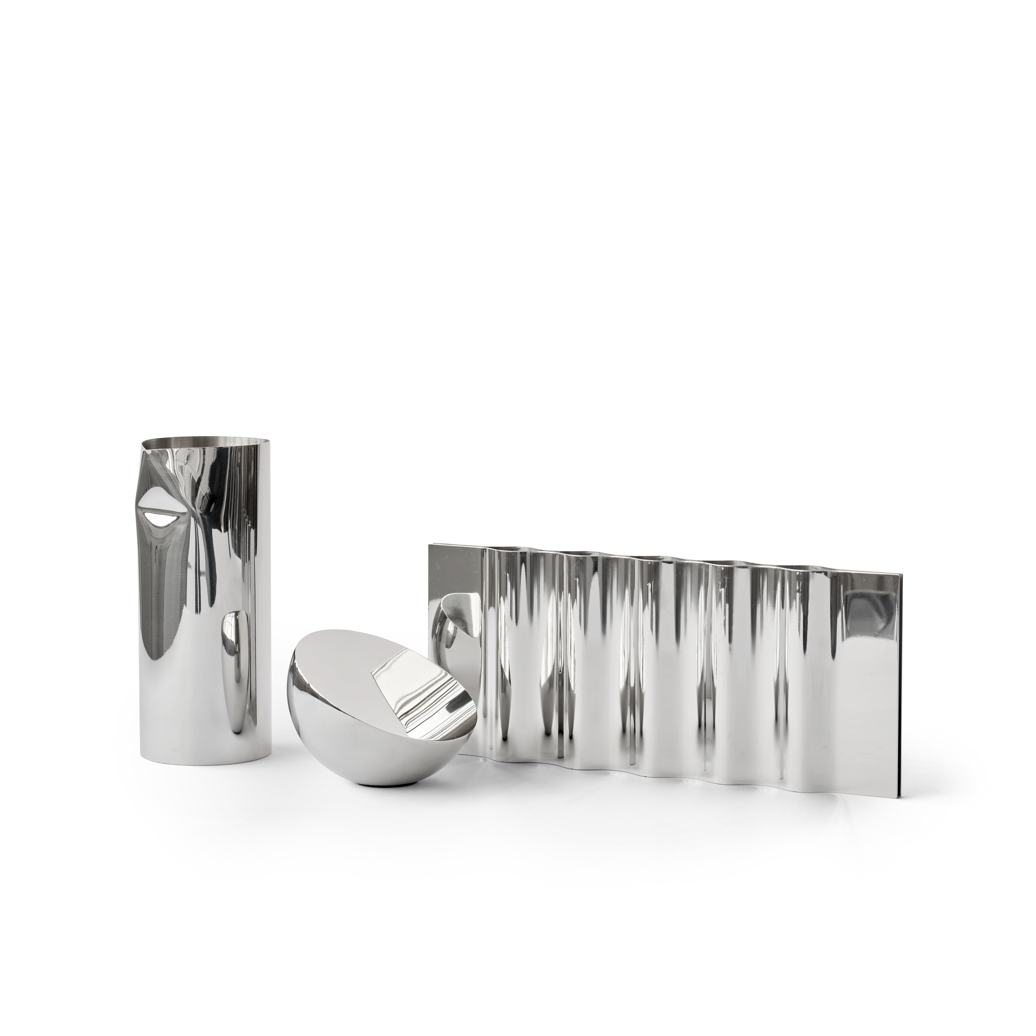 Stalen kaarsenhouder RIPPLY