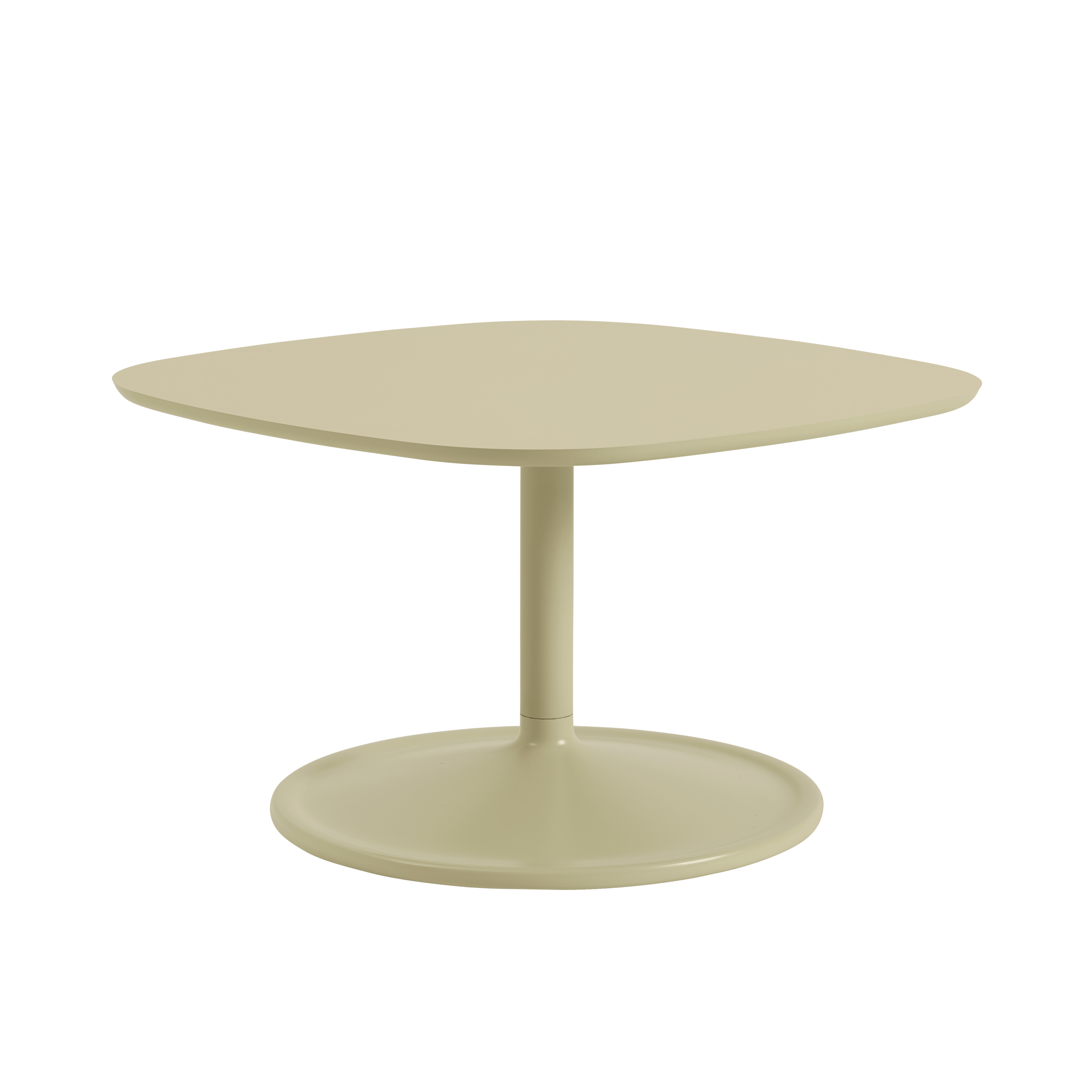 Vierkante salontafel SOFT beige-groen