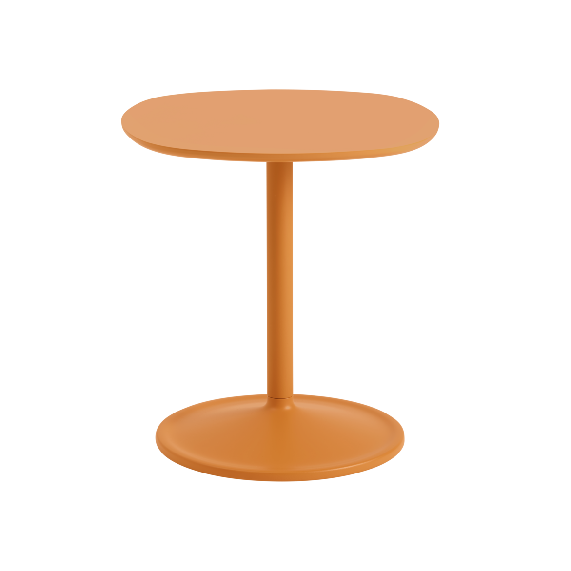 Vierkante zijtafel SOFT oranje