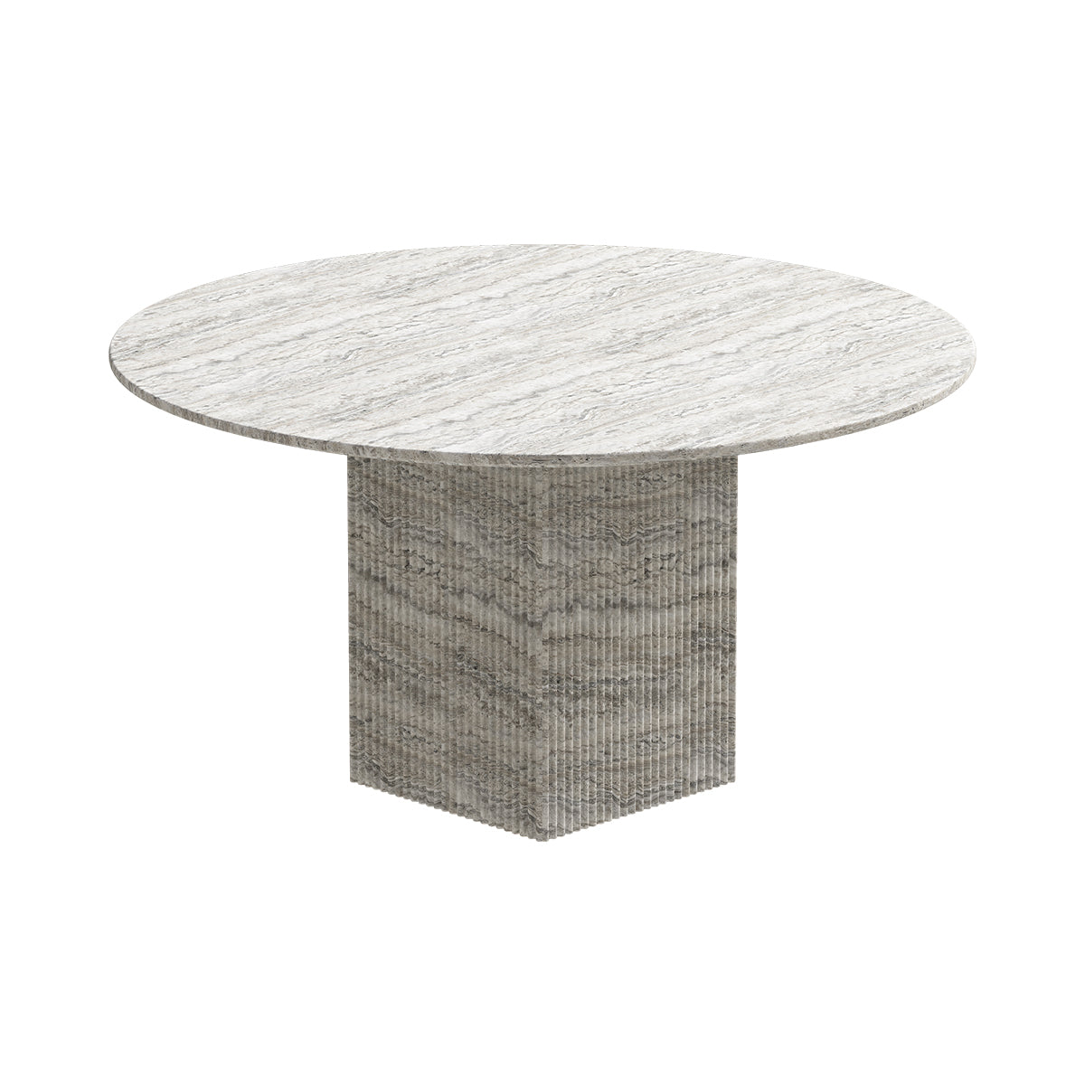 Ronde tafel SOHO grijs travertin