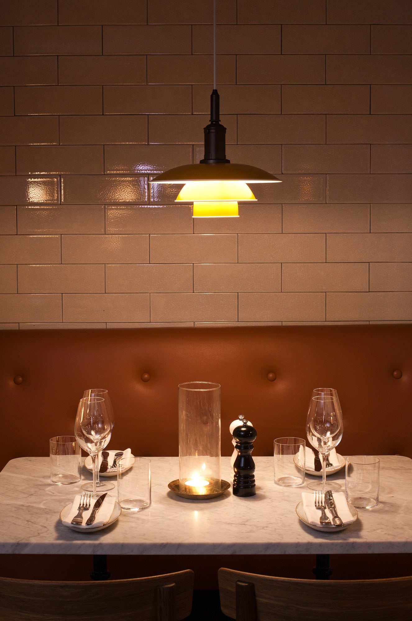 Hanglamp PH 3½-3 METAAL geel