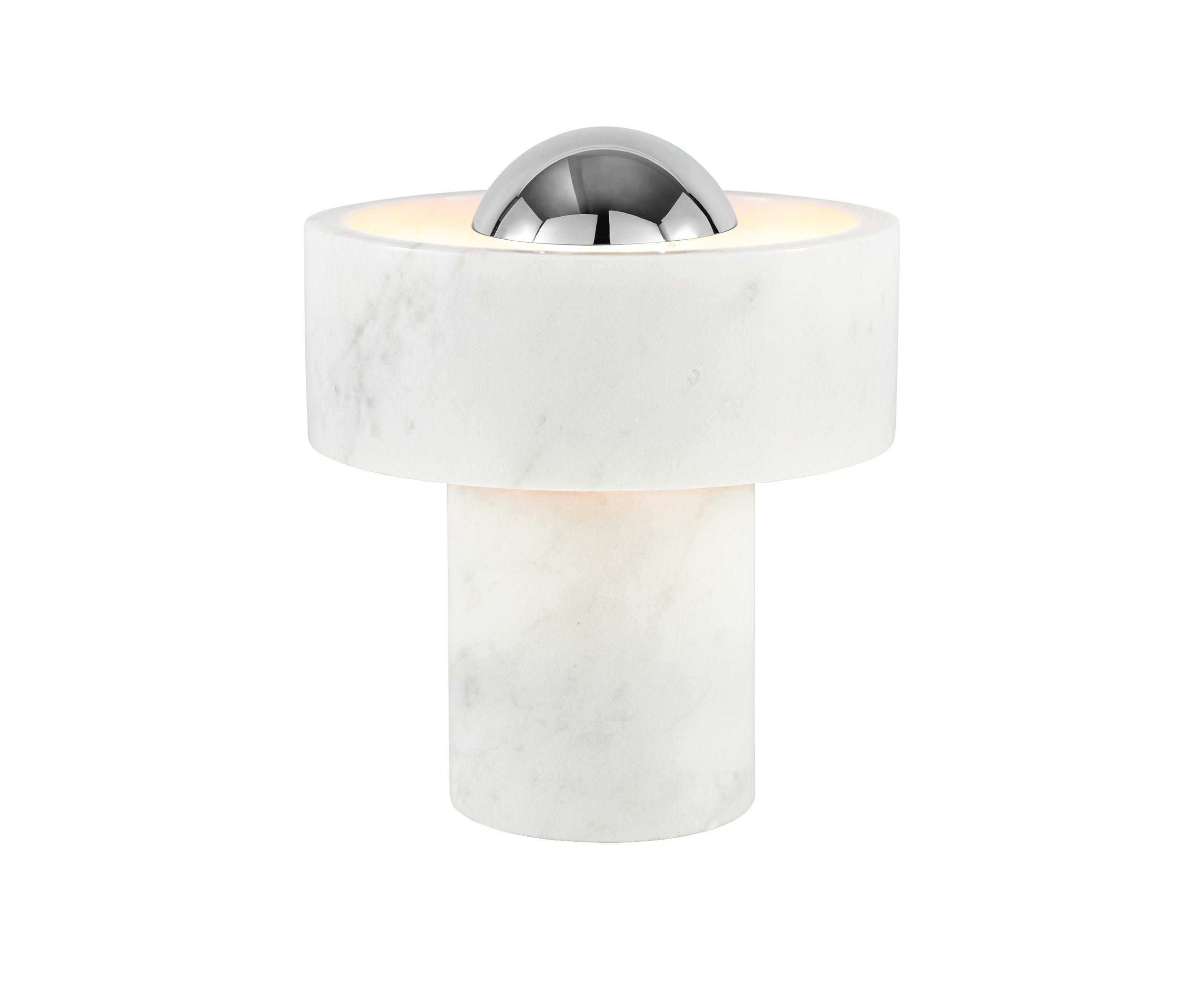 Lampa przenośna STONE marmur ze srebrnym wykończeniem, marka Tom Dixon