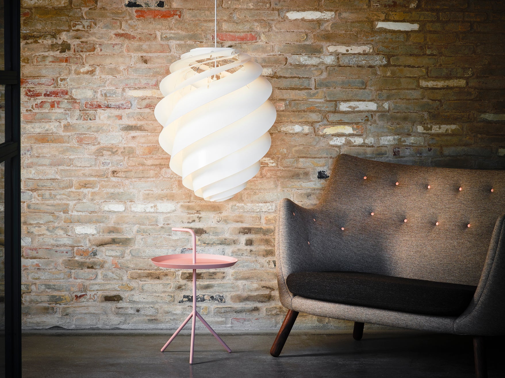 Hanging Lamp MODEL 1312 SWIRL 2 white