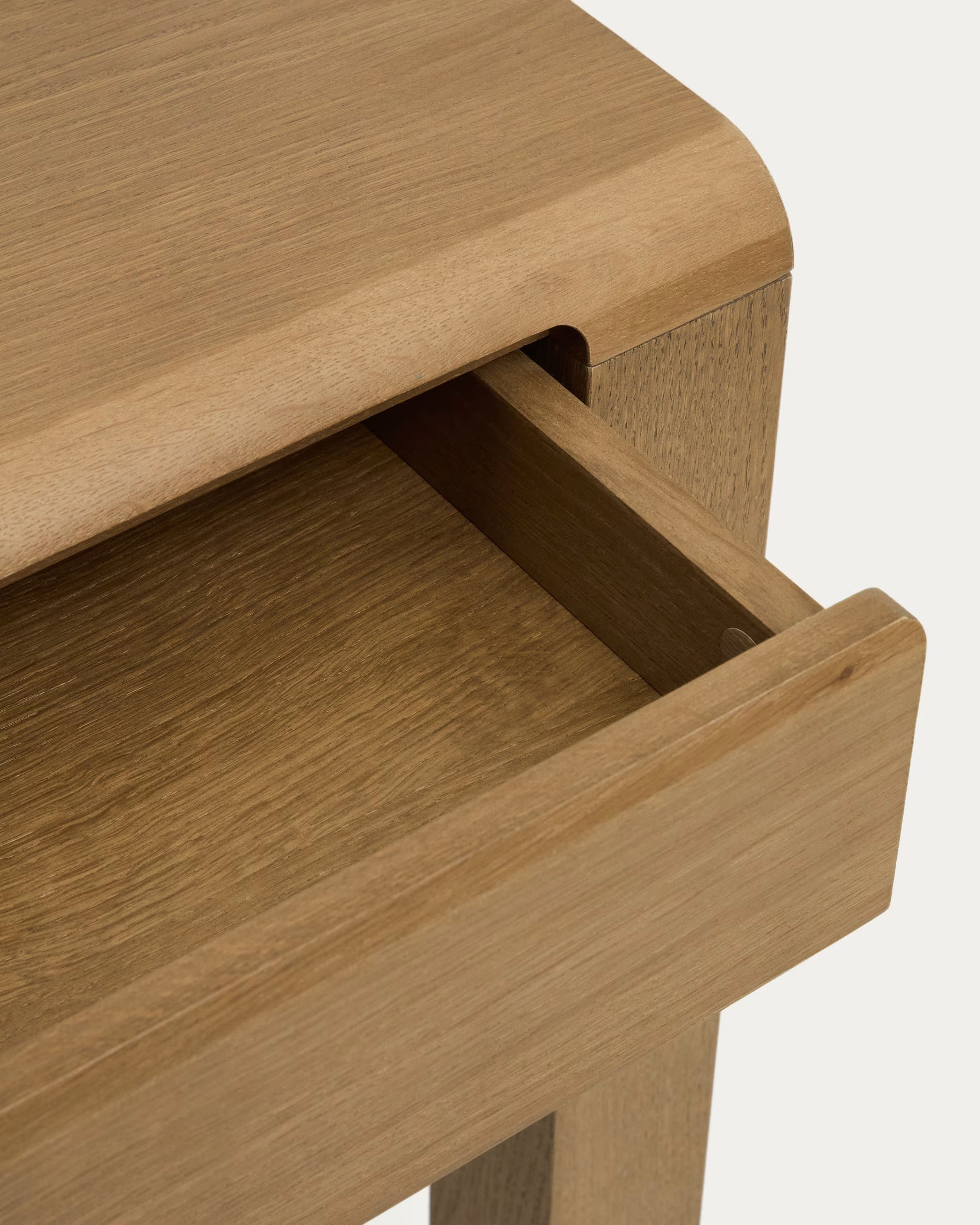 ARELIDA Oak Veneer Drawer Table