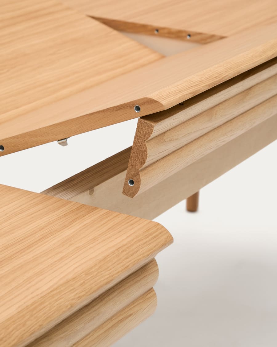 Uitschuifbare tafel LENON eikenfineer