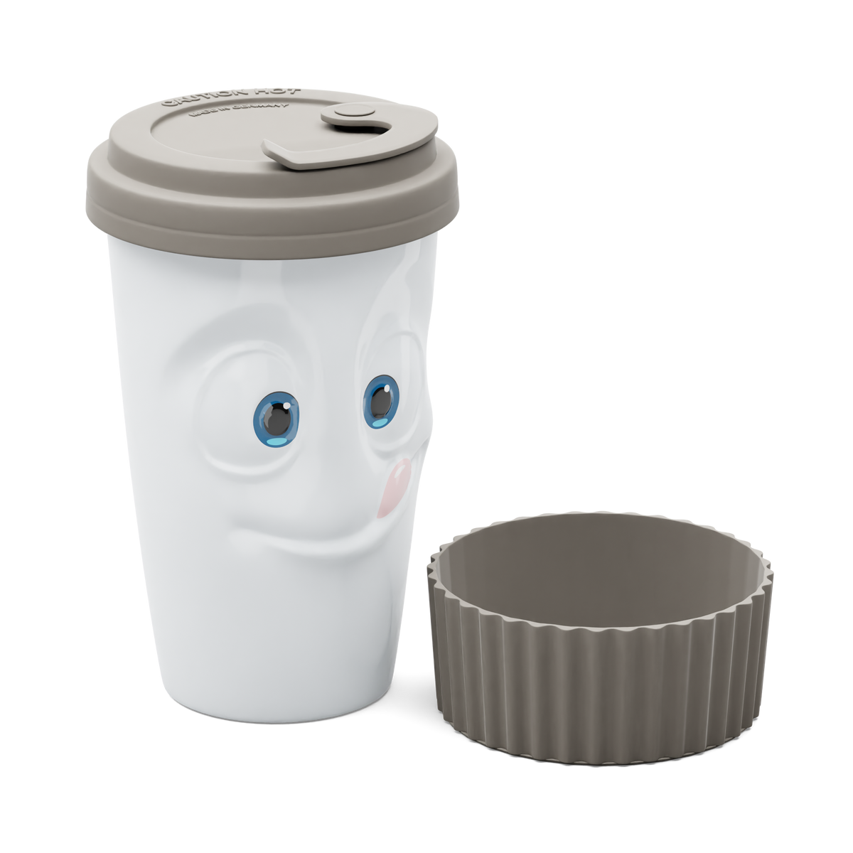 Beker met deksel TASTY - MOVIE EDITION koffieachtig