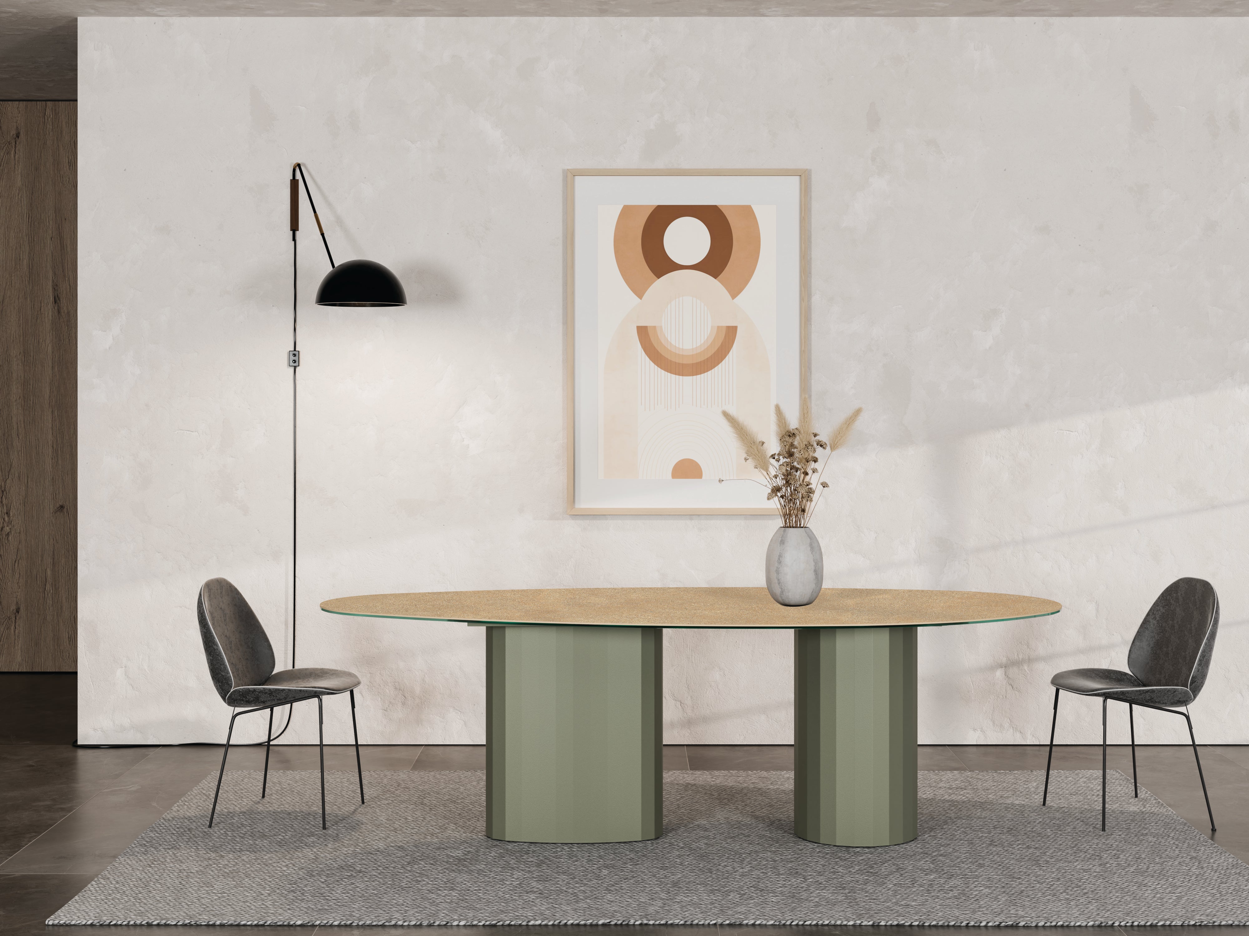 Tafel LUNARO van kwartscompost