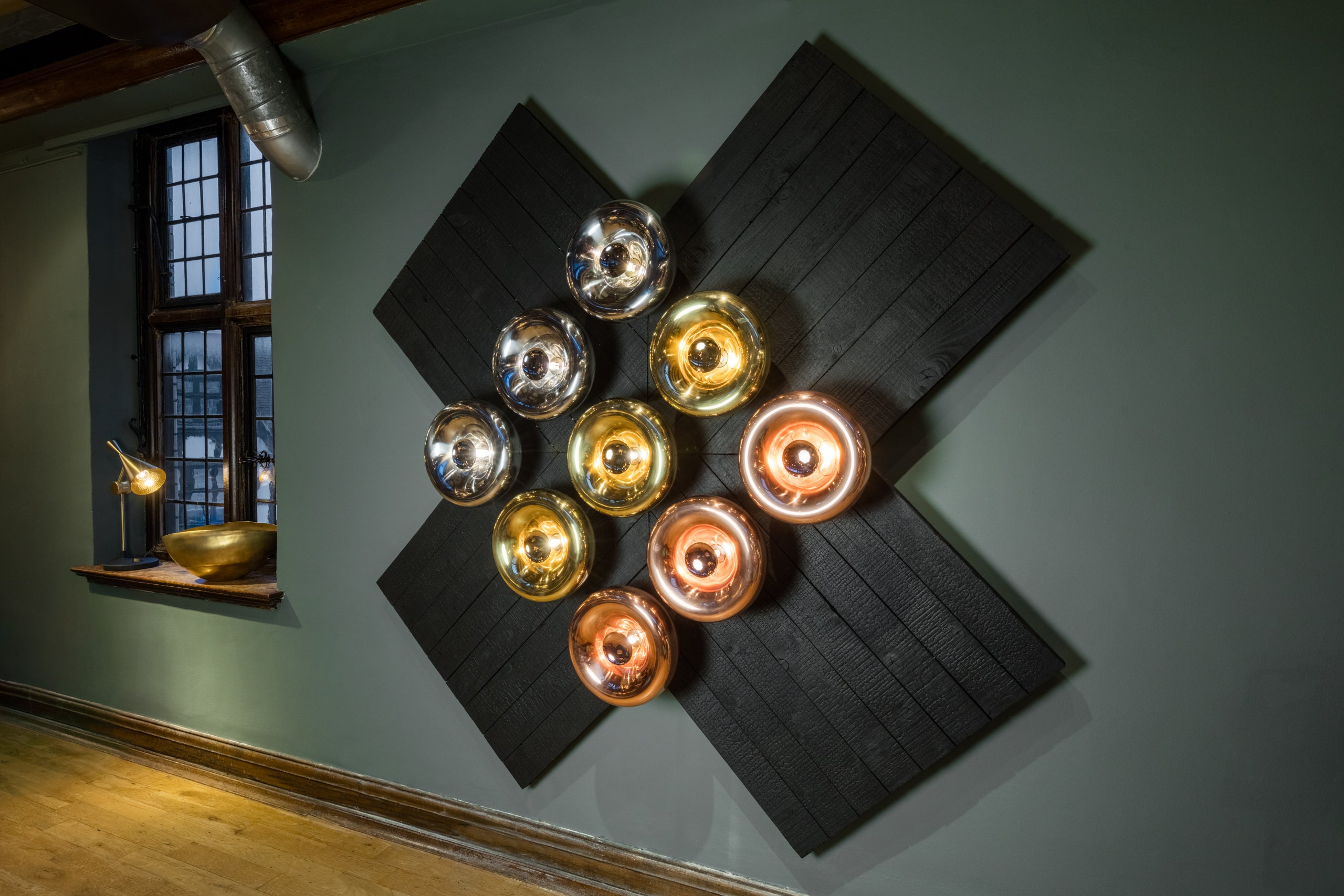 Wandlamp VOID koper
