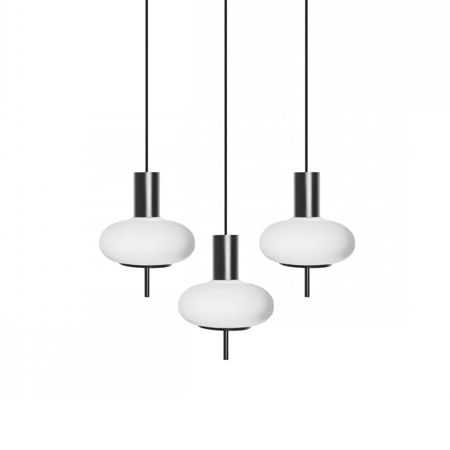TORNI 3L black pendant lamp