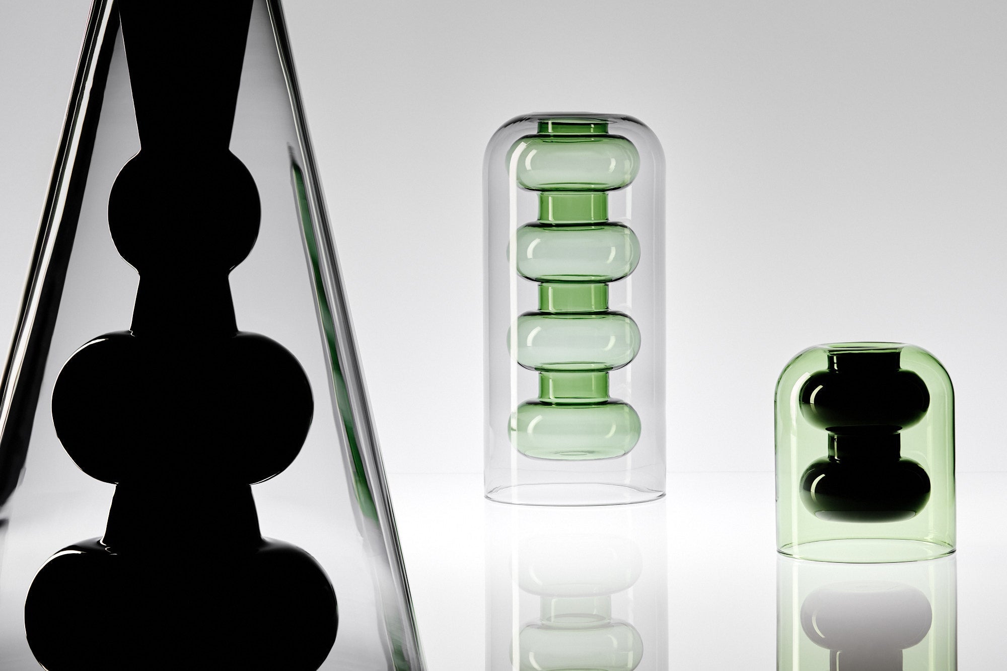 Vaas BUMP CONE zwart glas