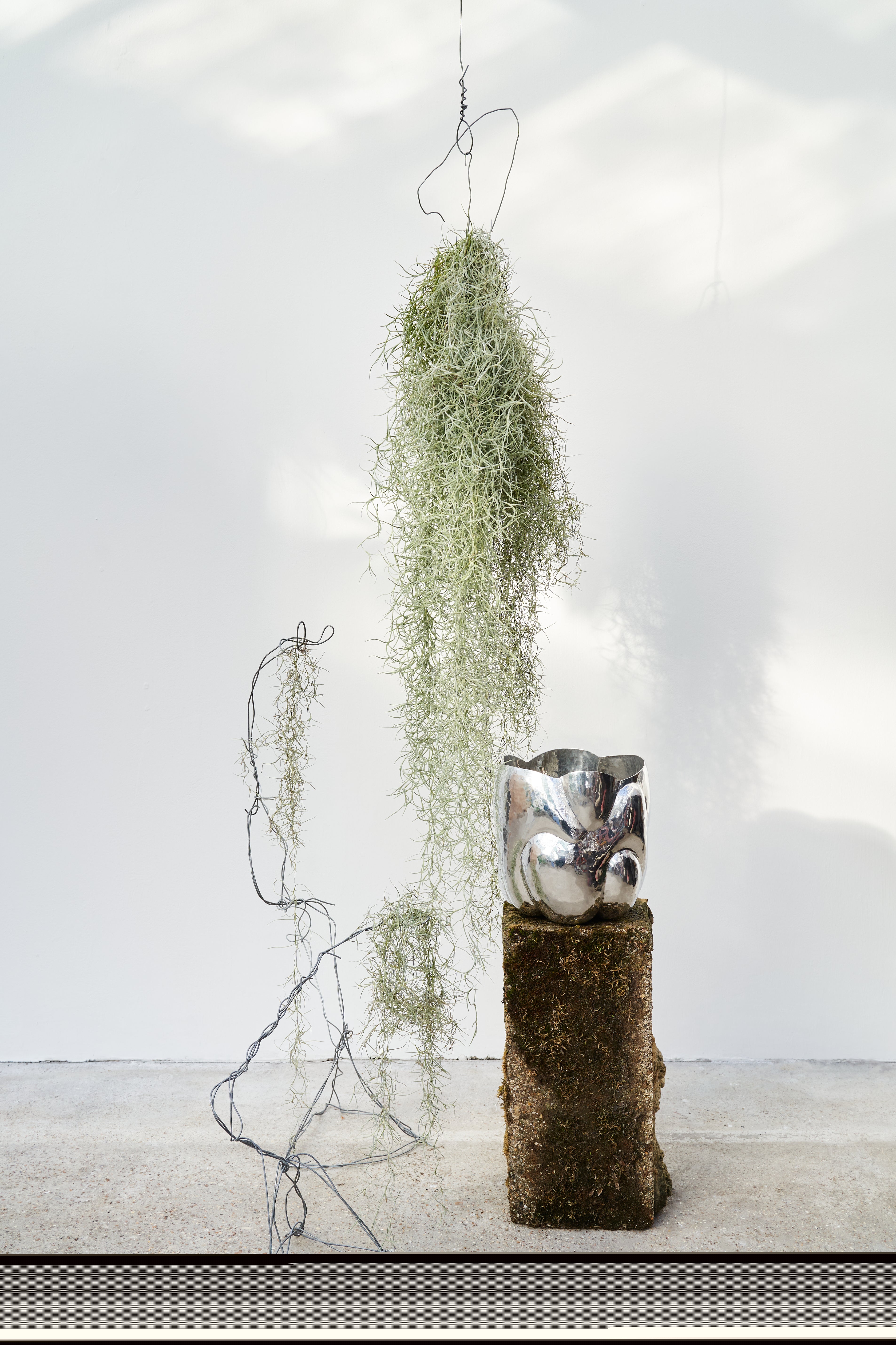 Silberwolke hohe Vase