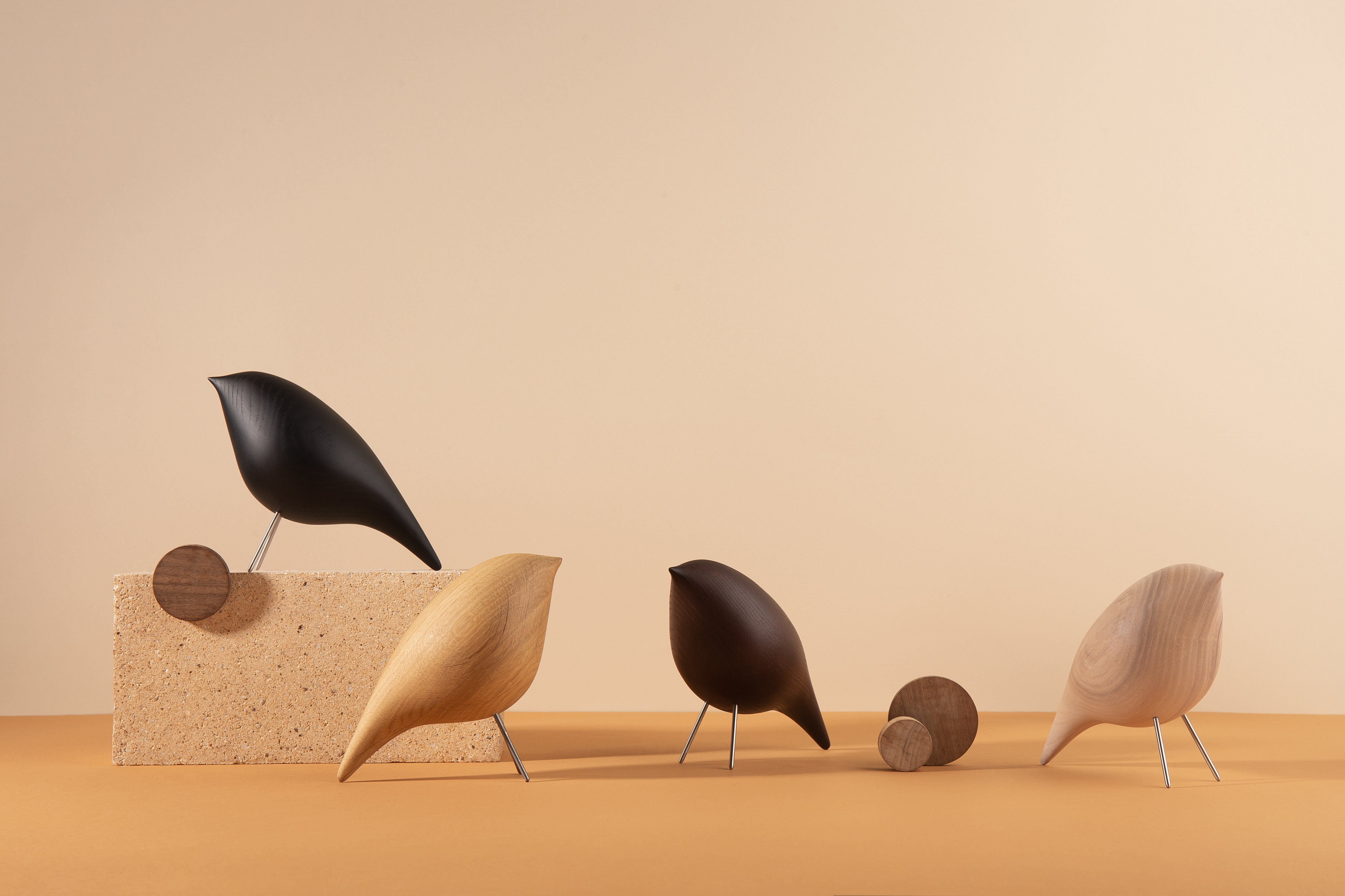 Decoratieve figuur TWEETY DECORATIEVE VOGEL zwart esdoorn