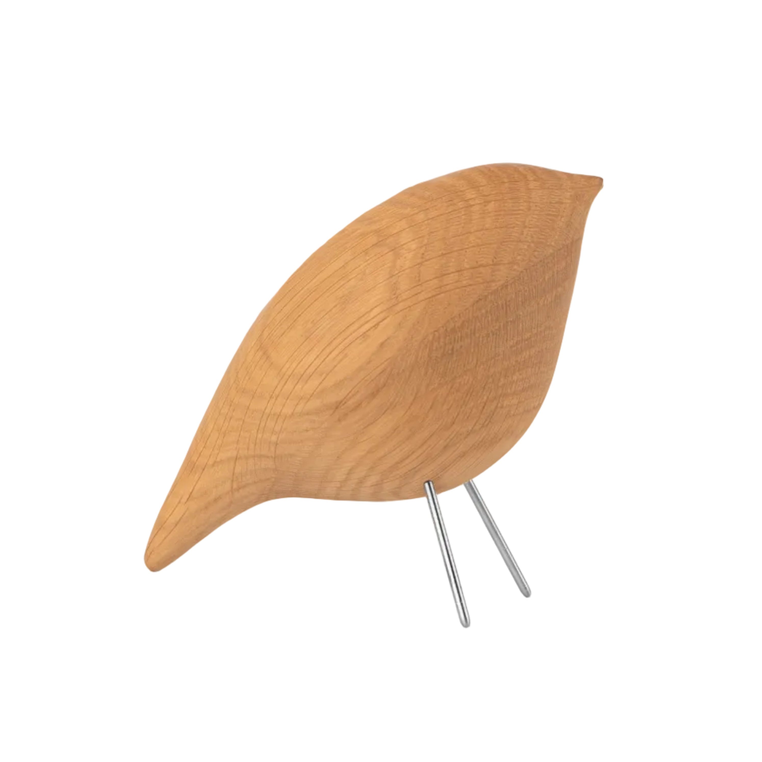 Dekorationsfigur TWEETY DEKORATIVER VOGEL aus natürlichem Eichenholz