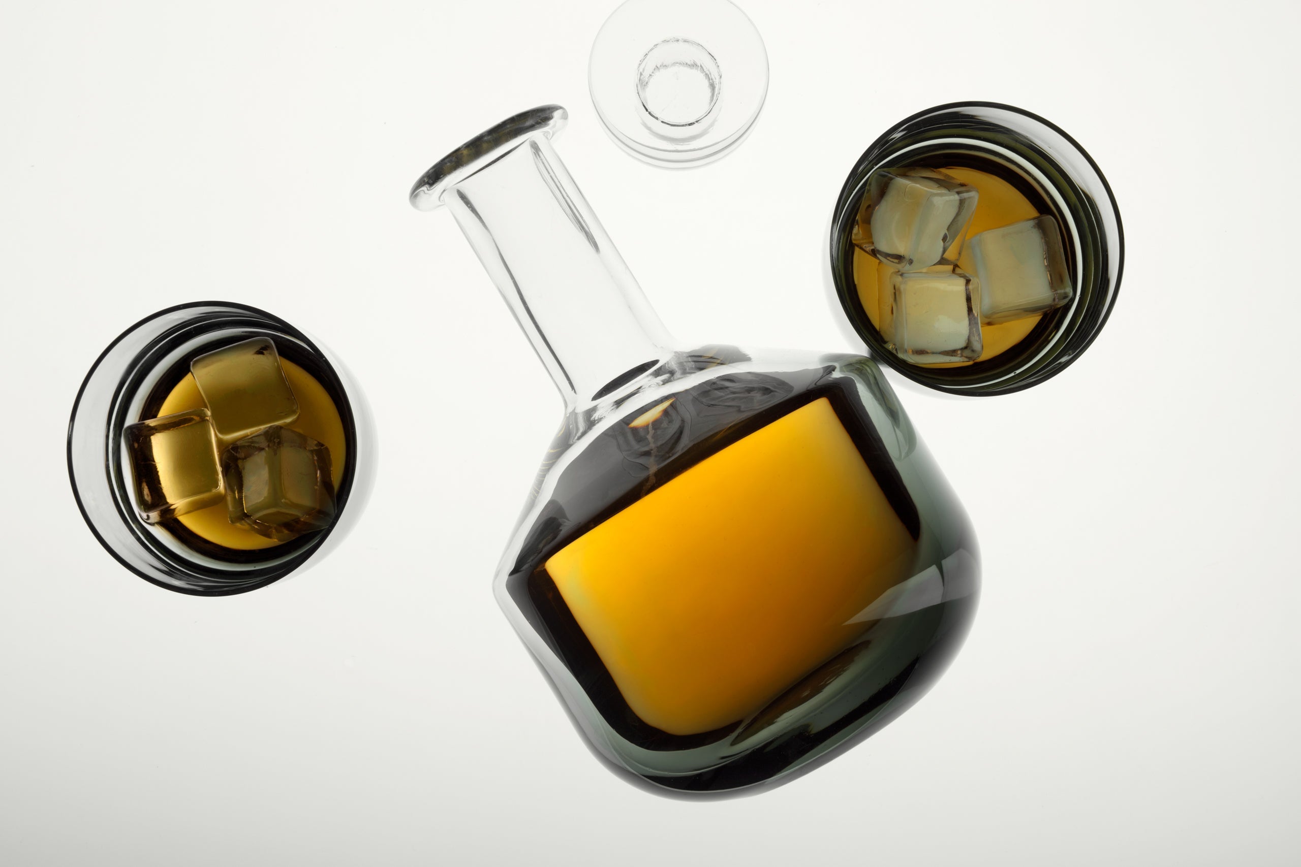 Karaffe Tank schwarzes aufblasbares Glas