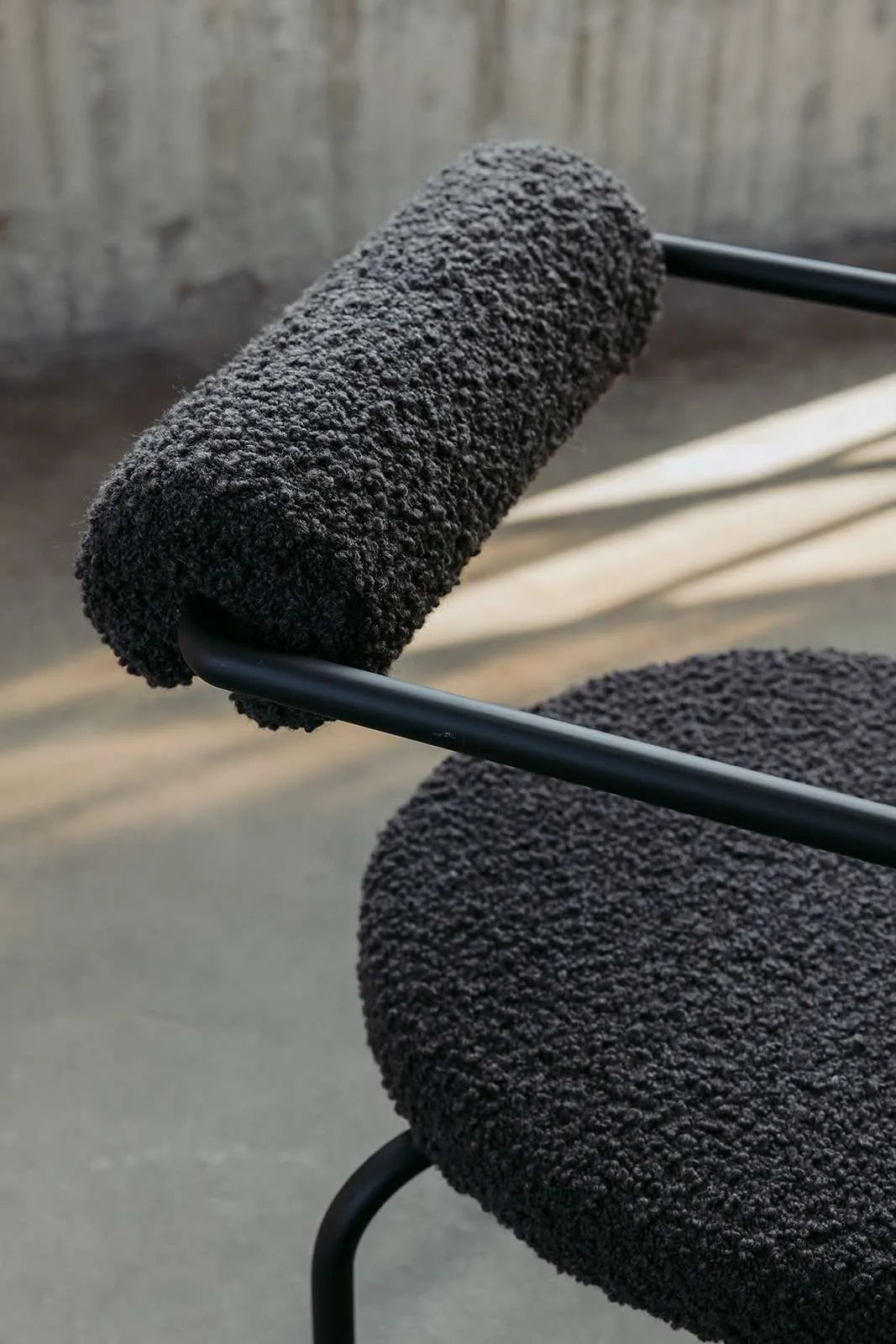 SAGE Armchair Upholstered with Metal Base