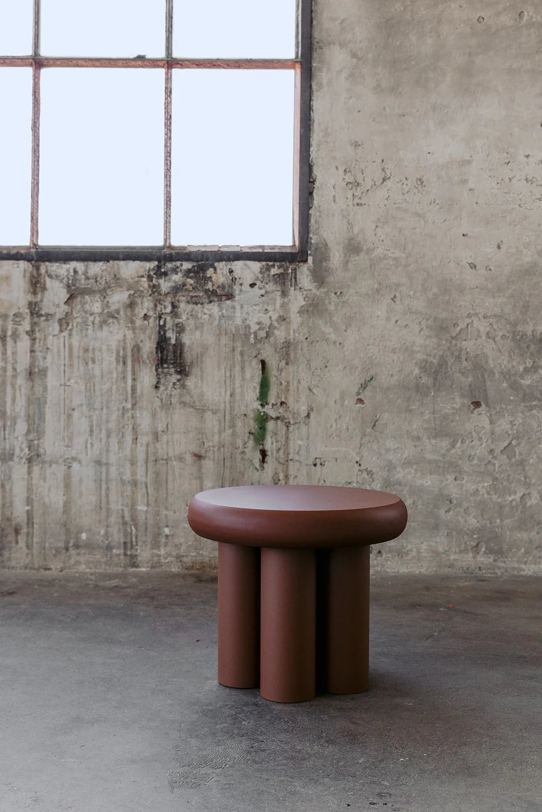 ZAIRA Wooden Side Table with Metal Finish