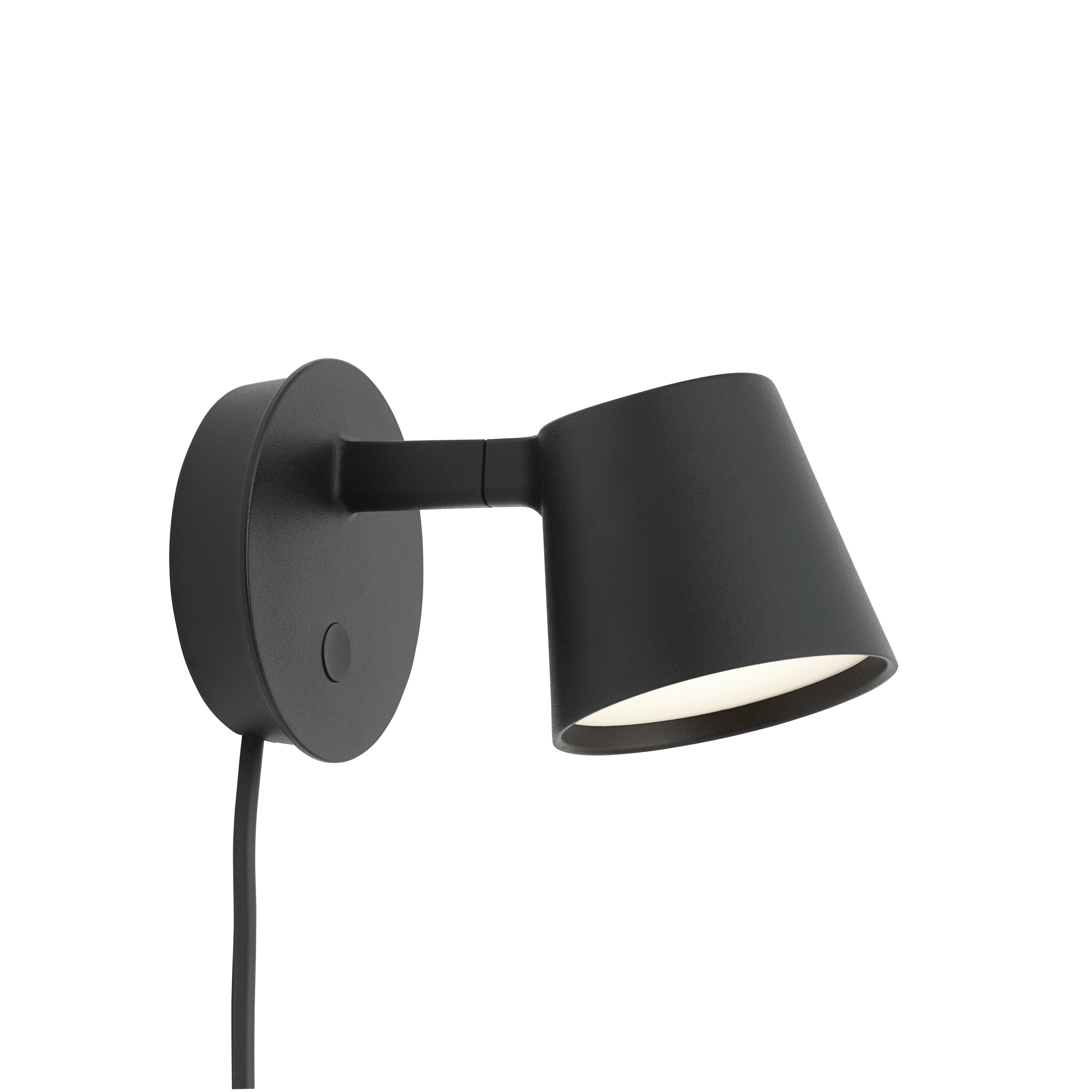 Verstelbare wandlamp TIP zwart