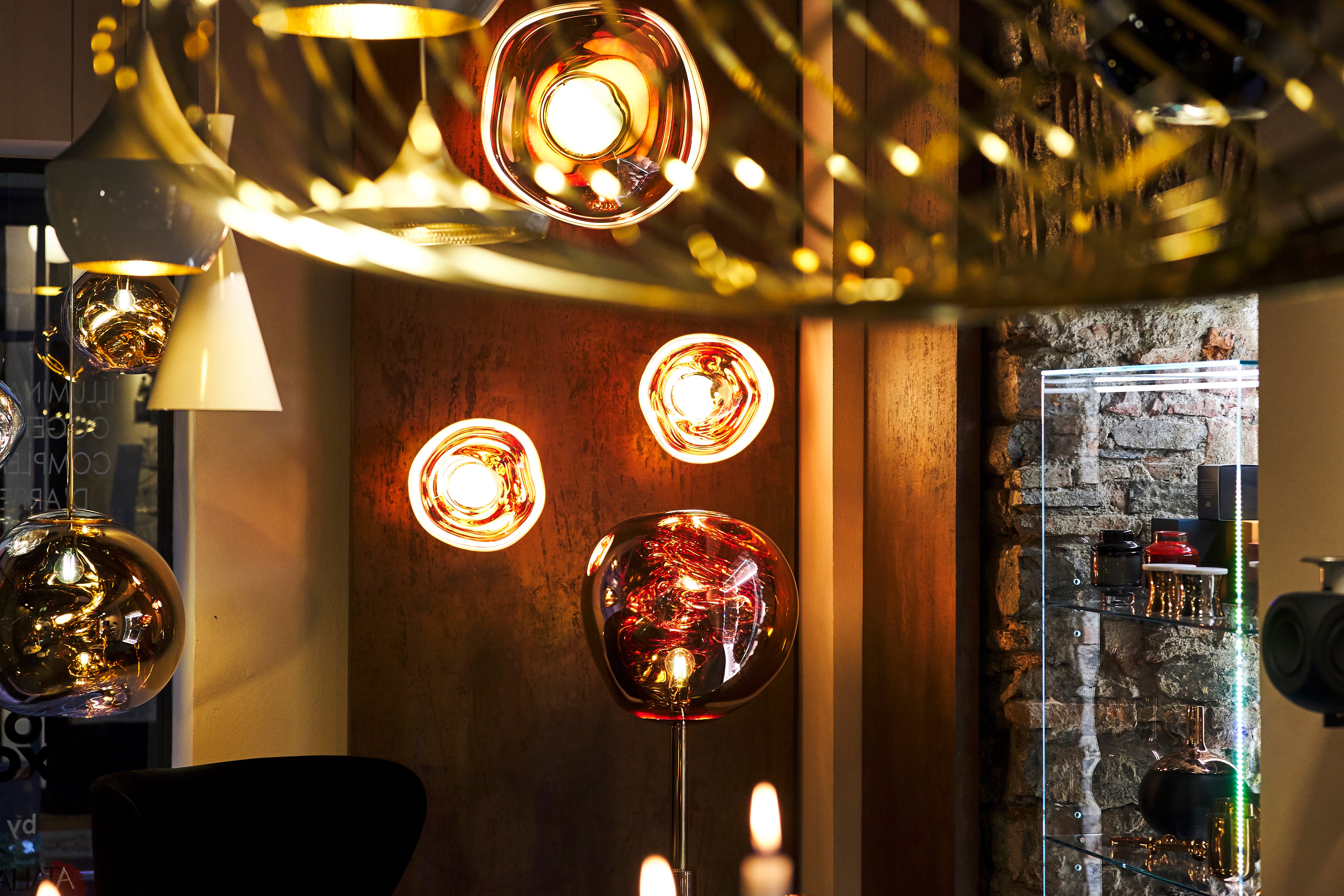 Wandlamp VOID koper