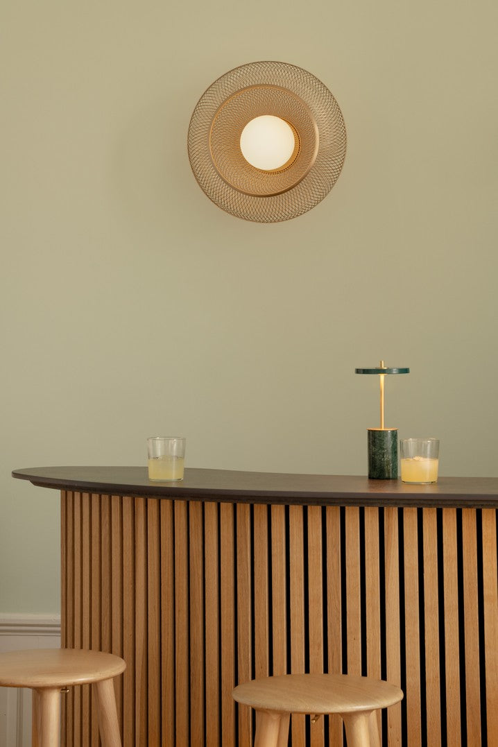 FARADAY UP gold wall lamp