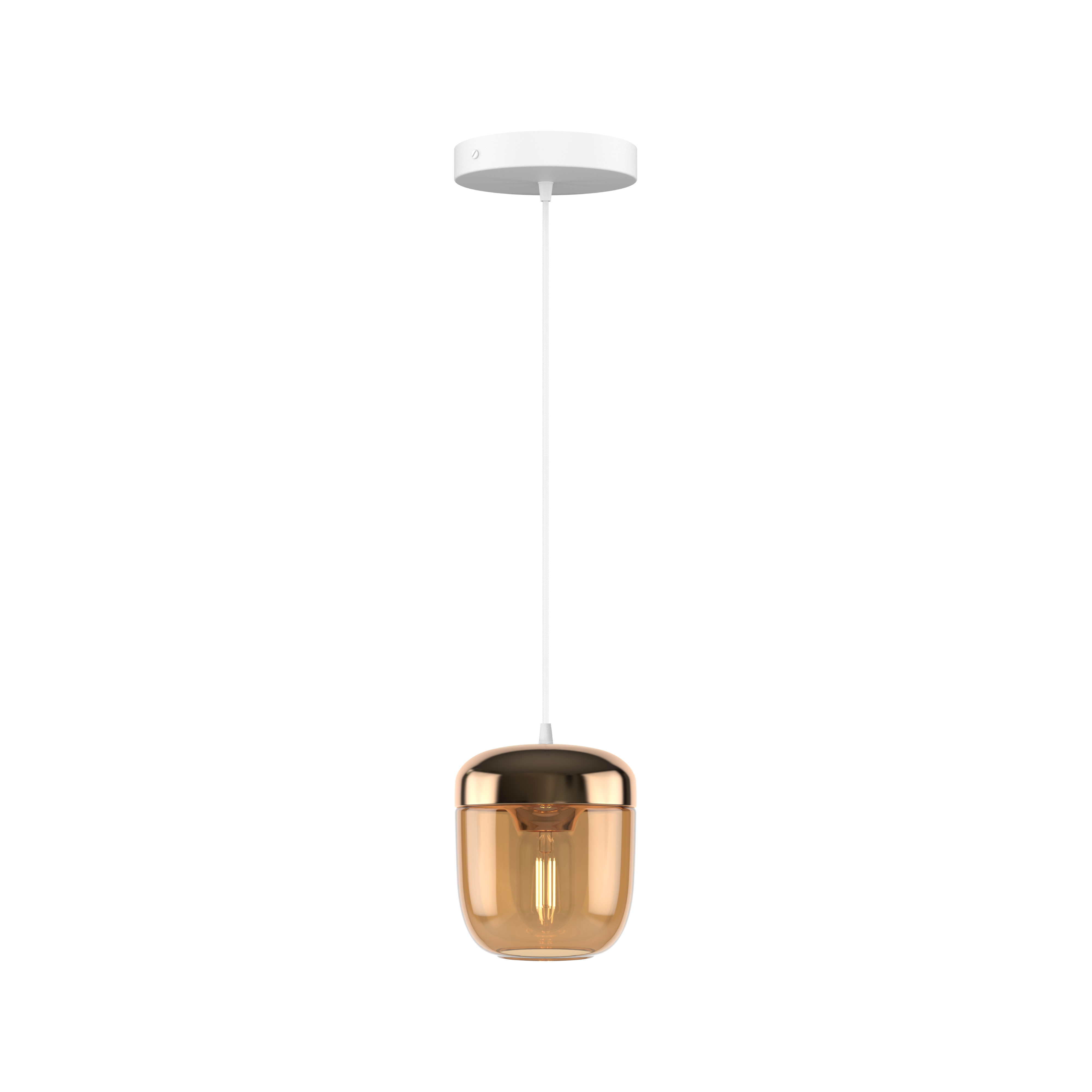 Klosz ACORN złoty dymiony – drewno orzechowe