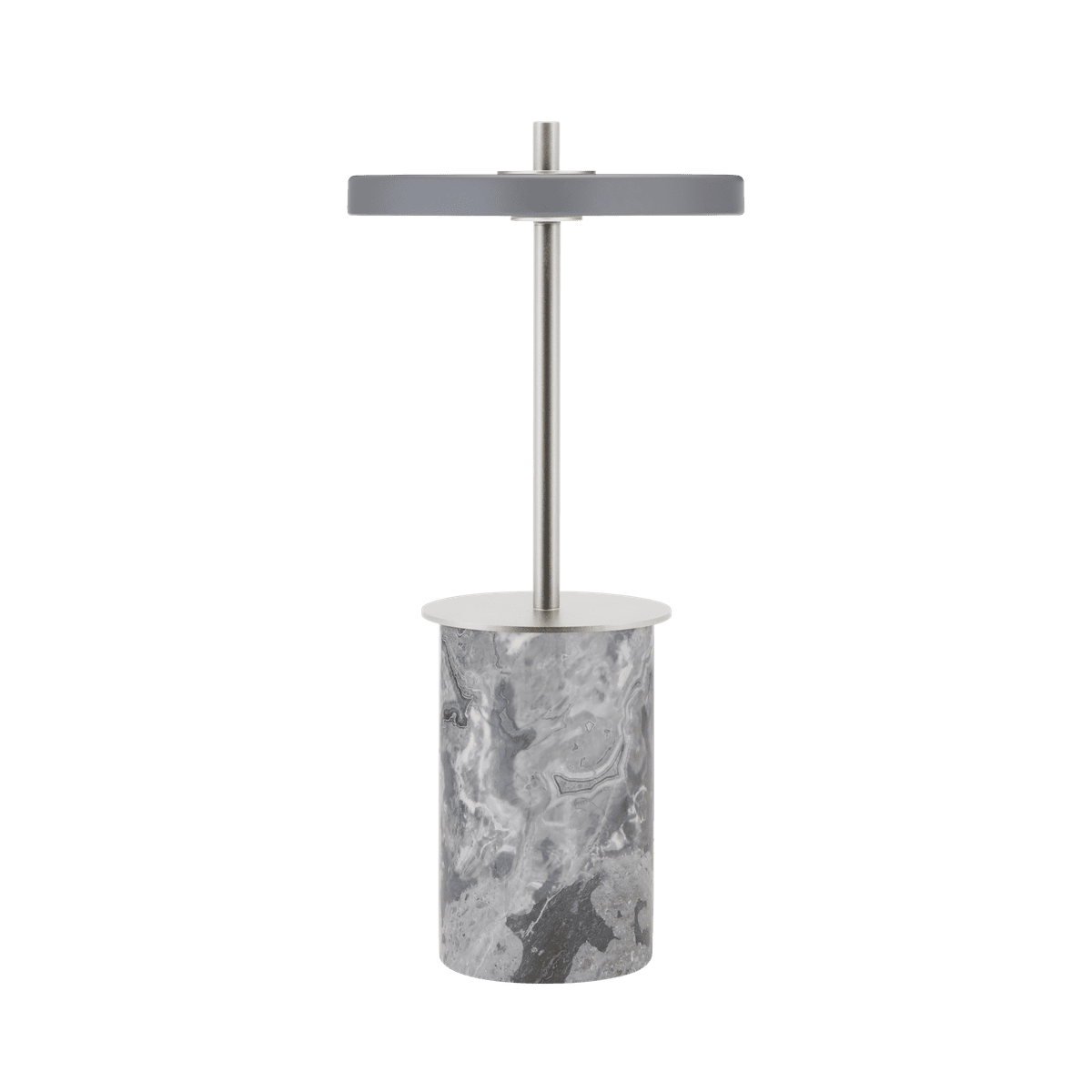 ASTERIA MOVE MINI Table Lamp in Gray Marble with Silver Insert