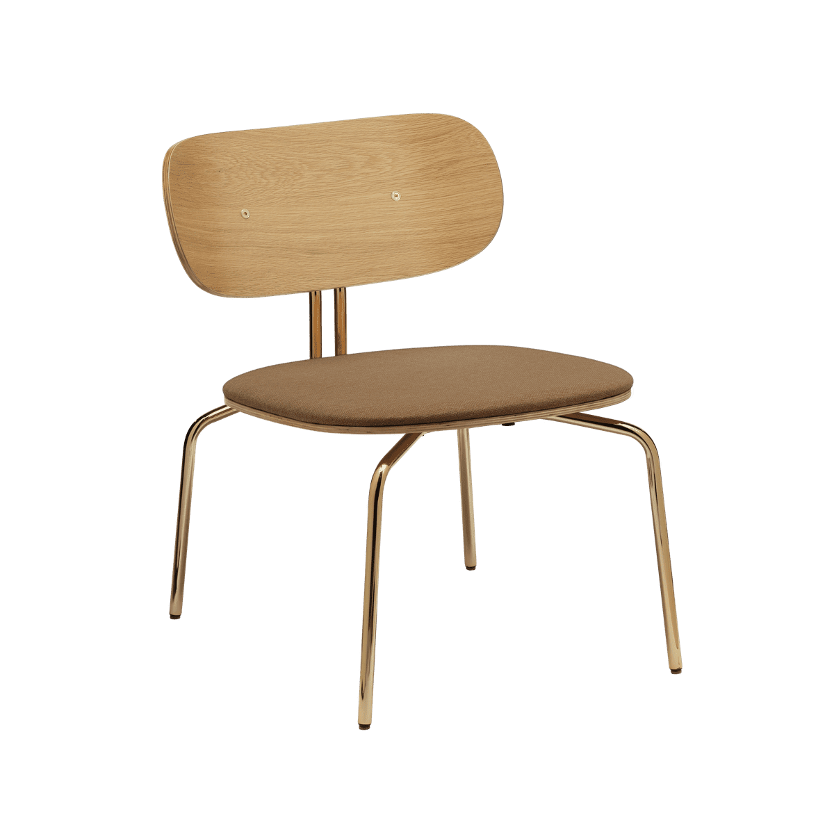 Curious cinious armchair with a golden base