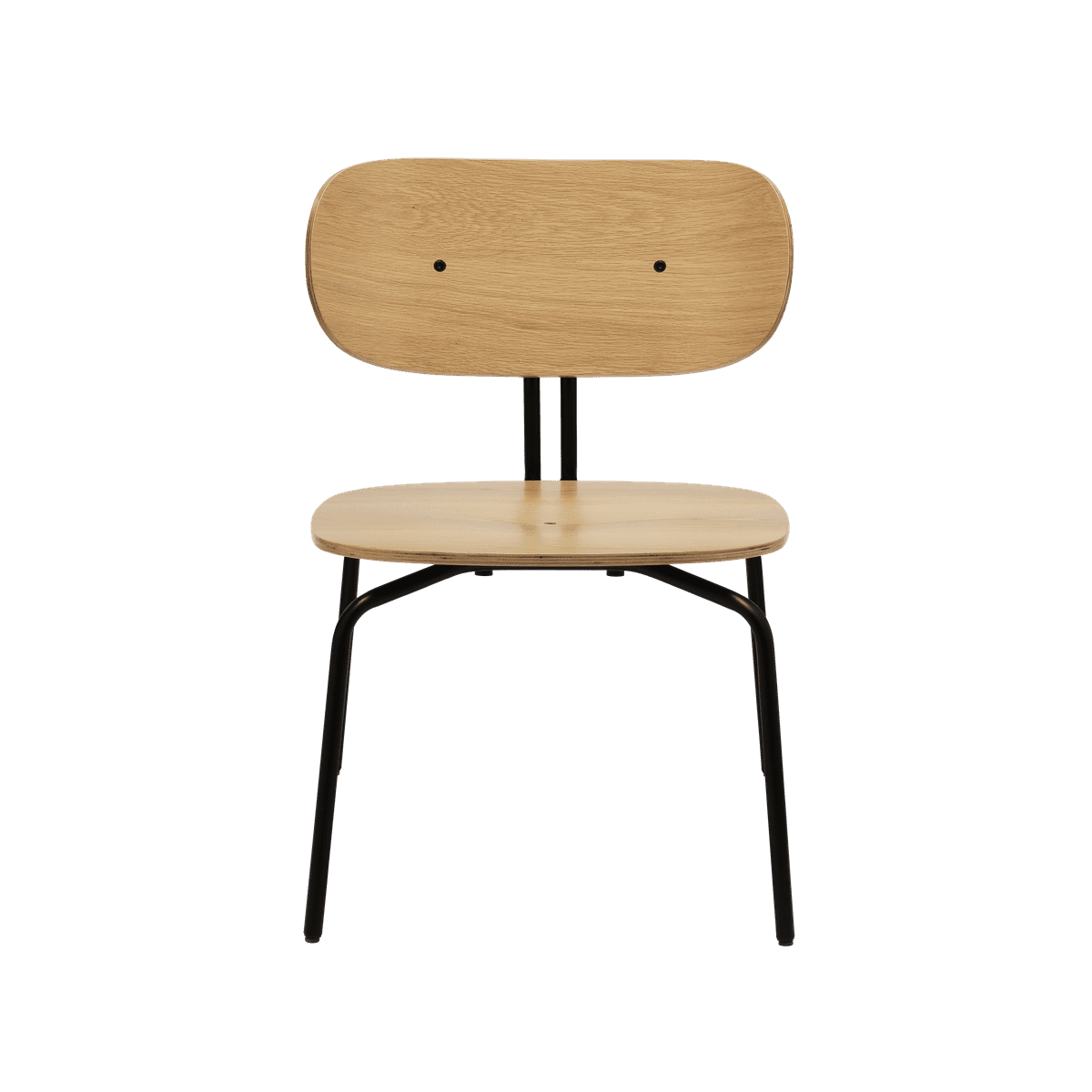 Fauteuil CURIOUS eiken met zwarte basis