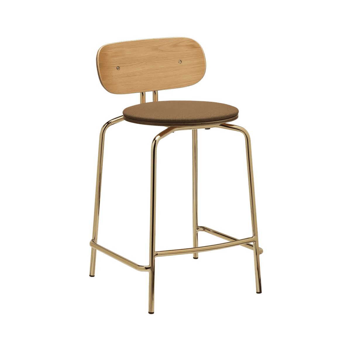 Cinious cinious hocker with a golden base