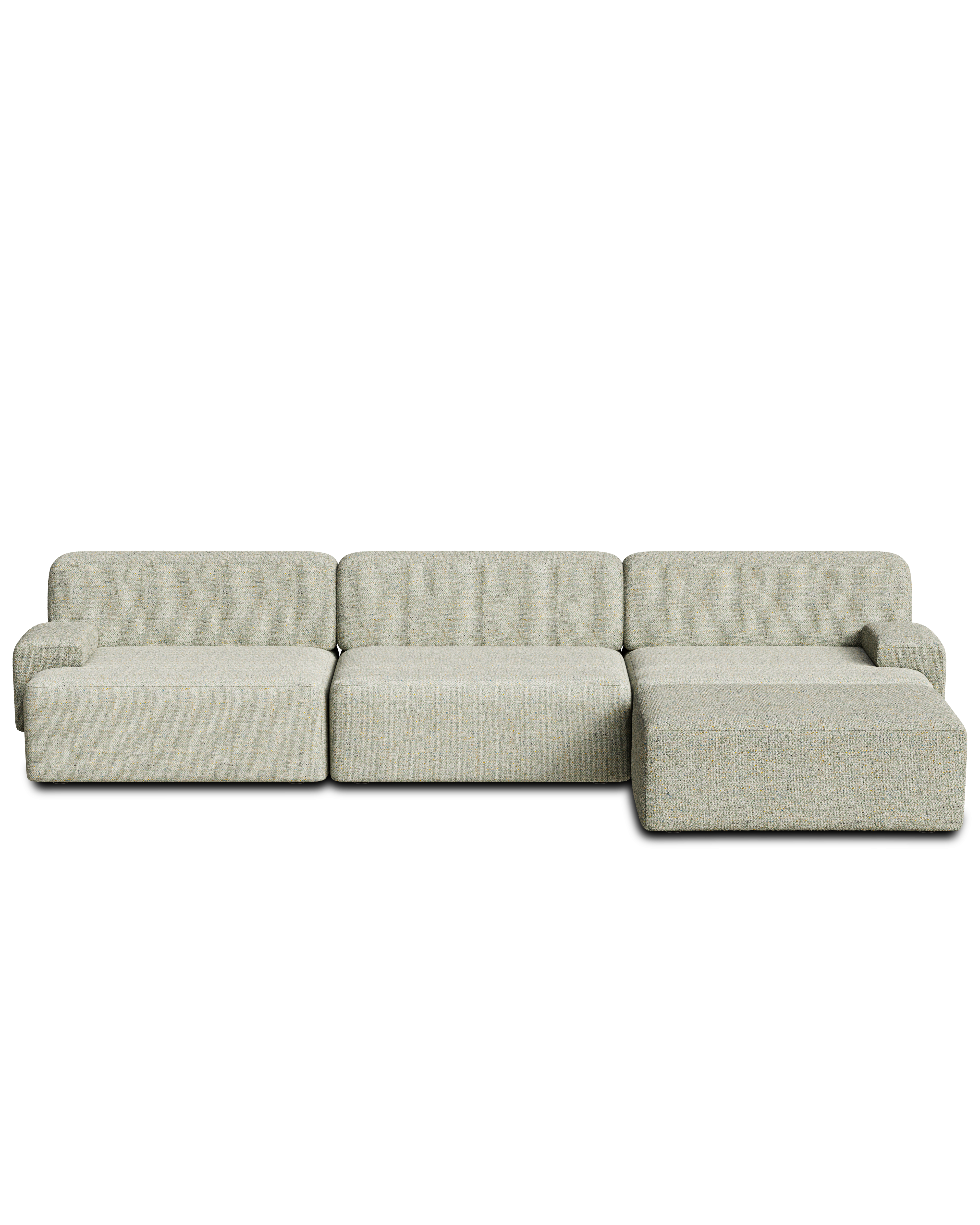 Modulares 3-Sitzer-Sofa UMI hellgrün
