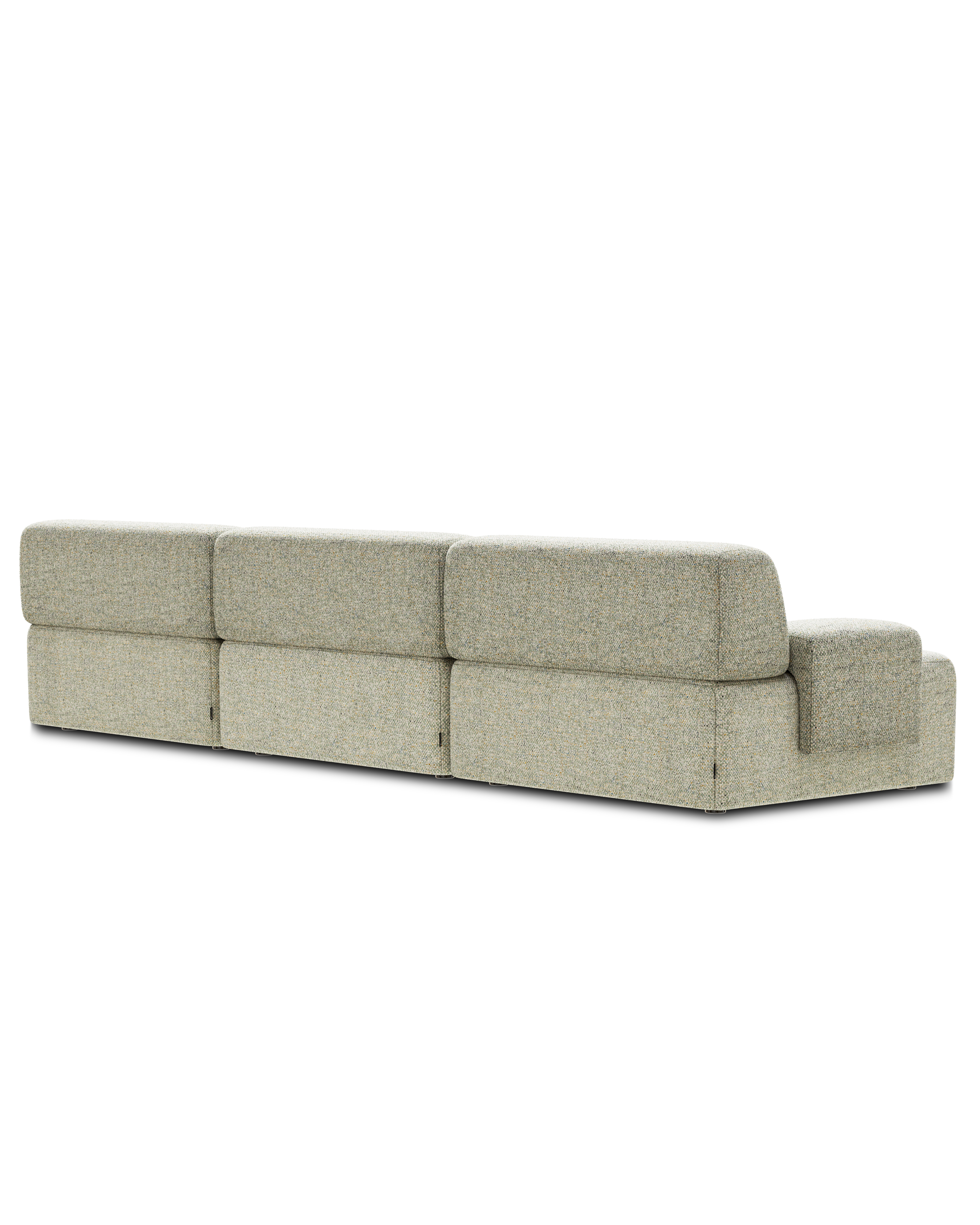 Modulares 3-Sitzer-Sofa UMI hellgrün